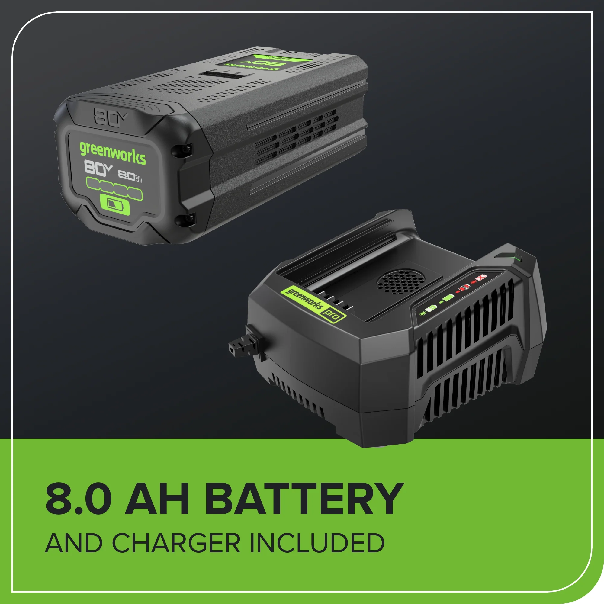 80V 21 Cordless Battery 4-in-1 Self-Propelled Lawn Mower w/ 8.0Ah Battery & 6A Charger