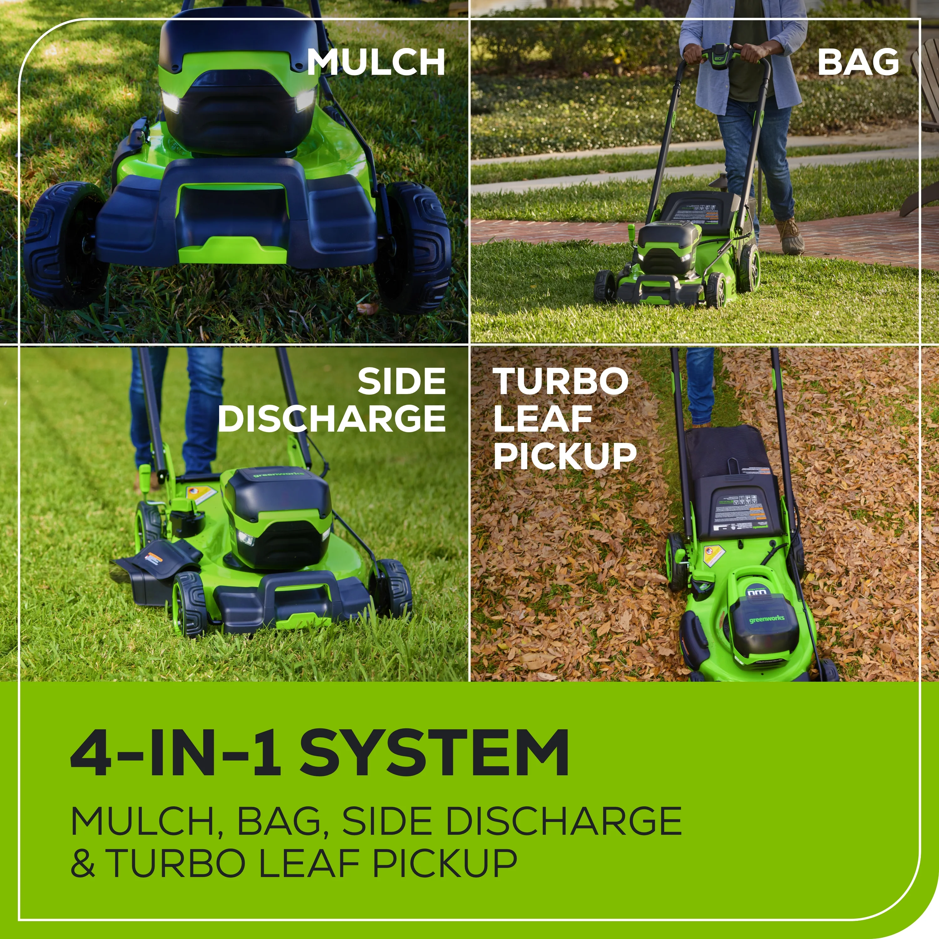 60V 22 Cordless Battery Push Lawn Mower w/ 5.0Ah Battery & Charger