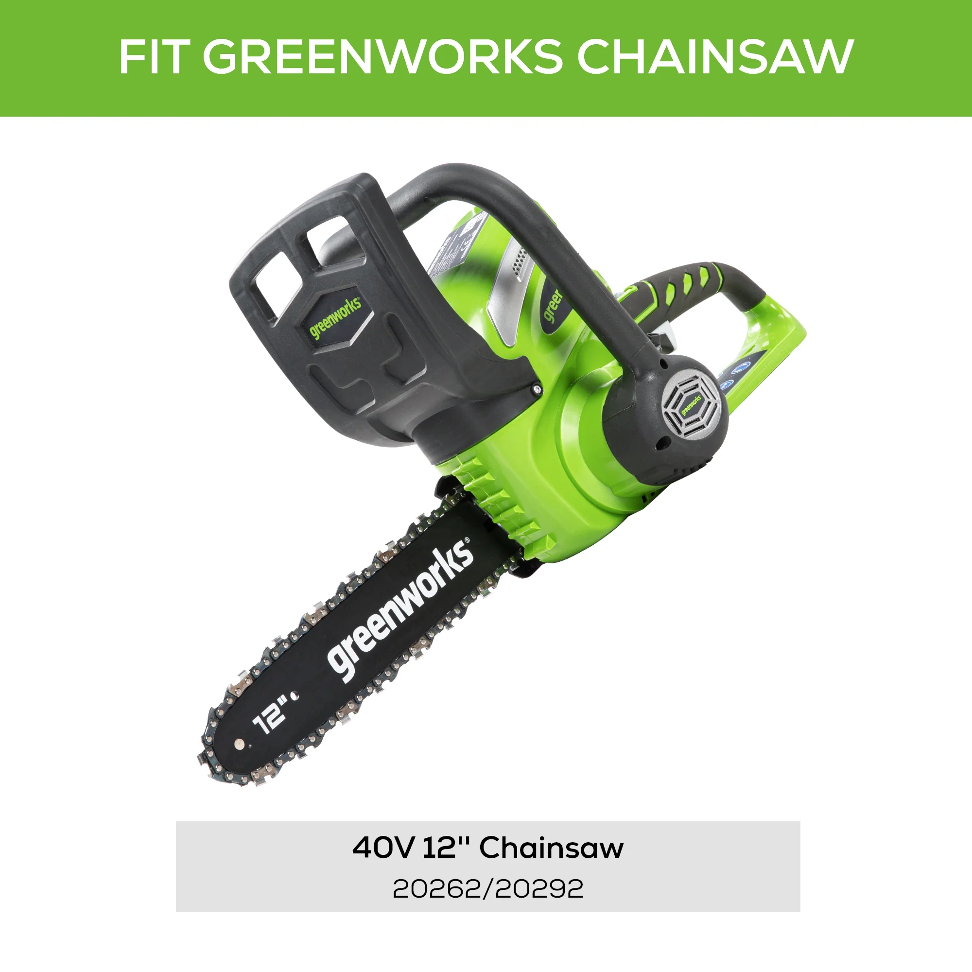 12 Replacement Chainsaw Chain w/ 3/8 Pitch, .050 Chain Gauge & 45DL