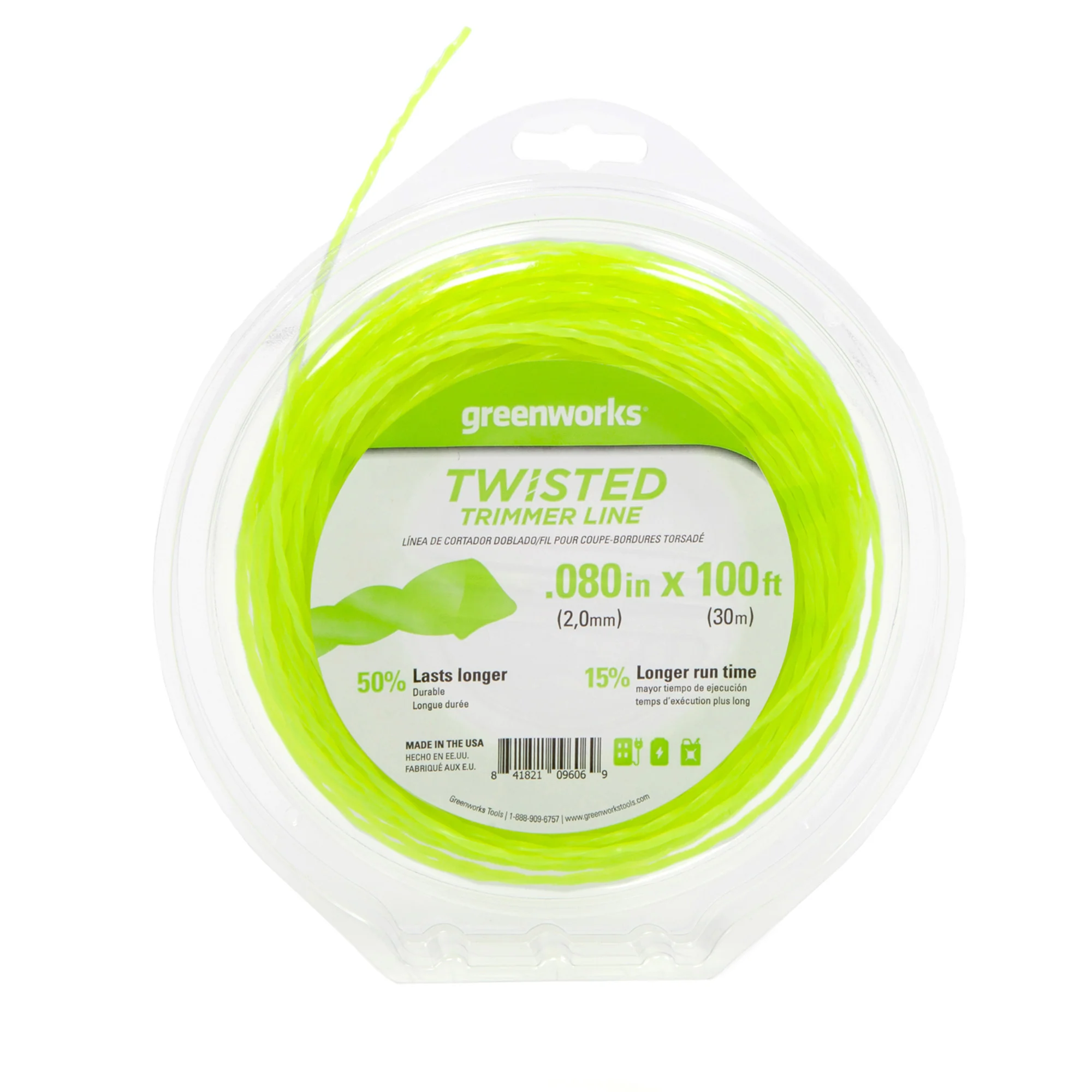 .080 Ultra Twisted String Trimer Line (100-Feet)