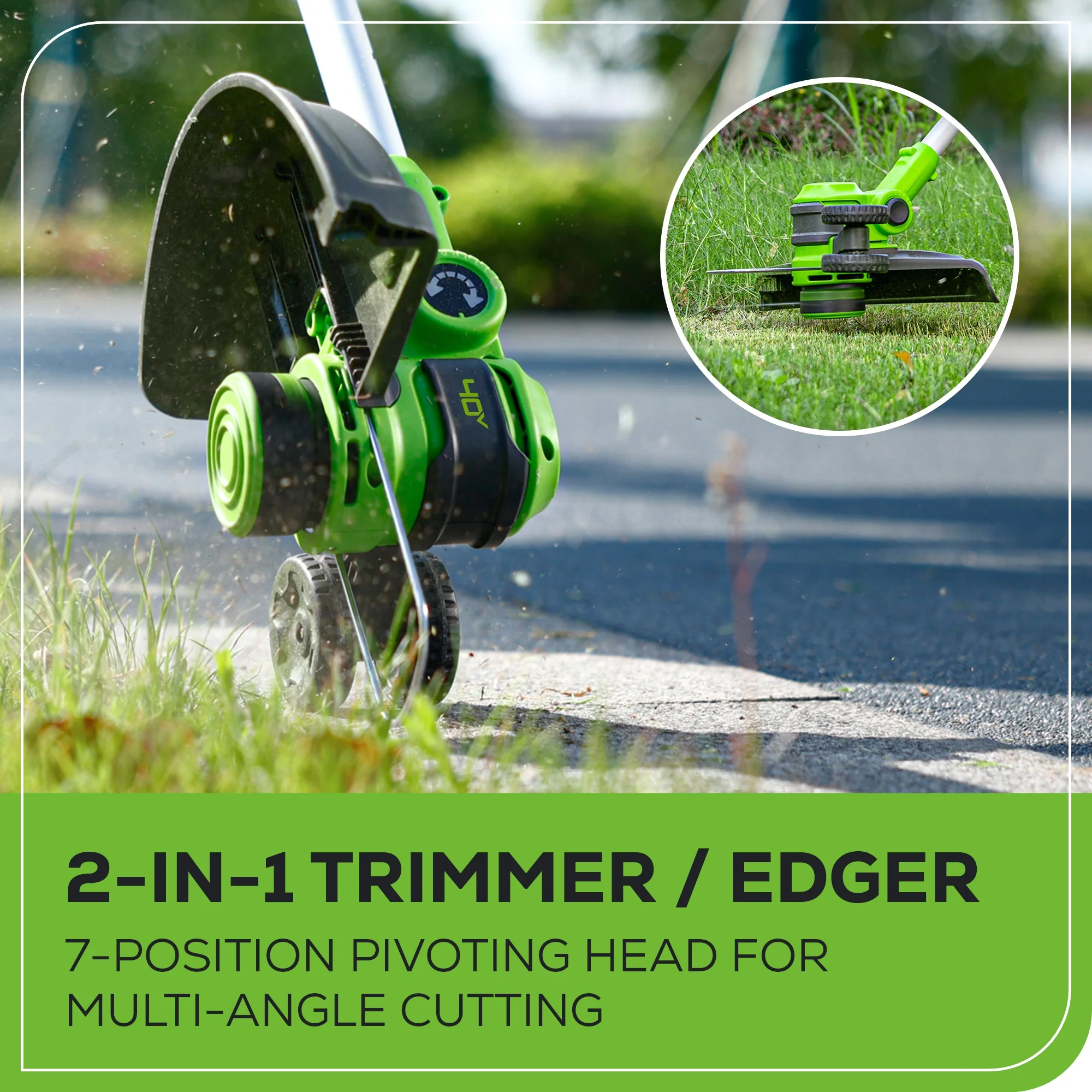 40V 13 Cordless Battery String Trimmer and 350 CFM Leaf Blower Combo Kit w/ 4.0Ah Battery & Charger