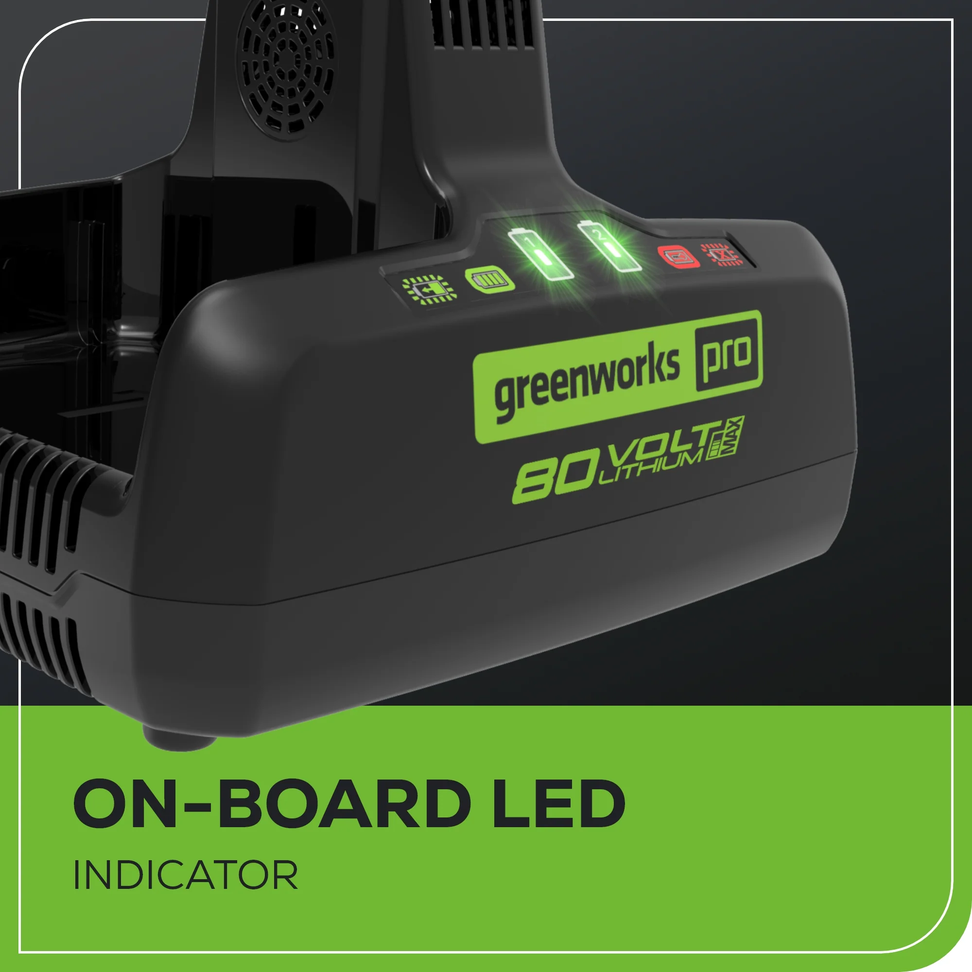 RENEWED 80V 8Ah Dual Port Charger