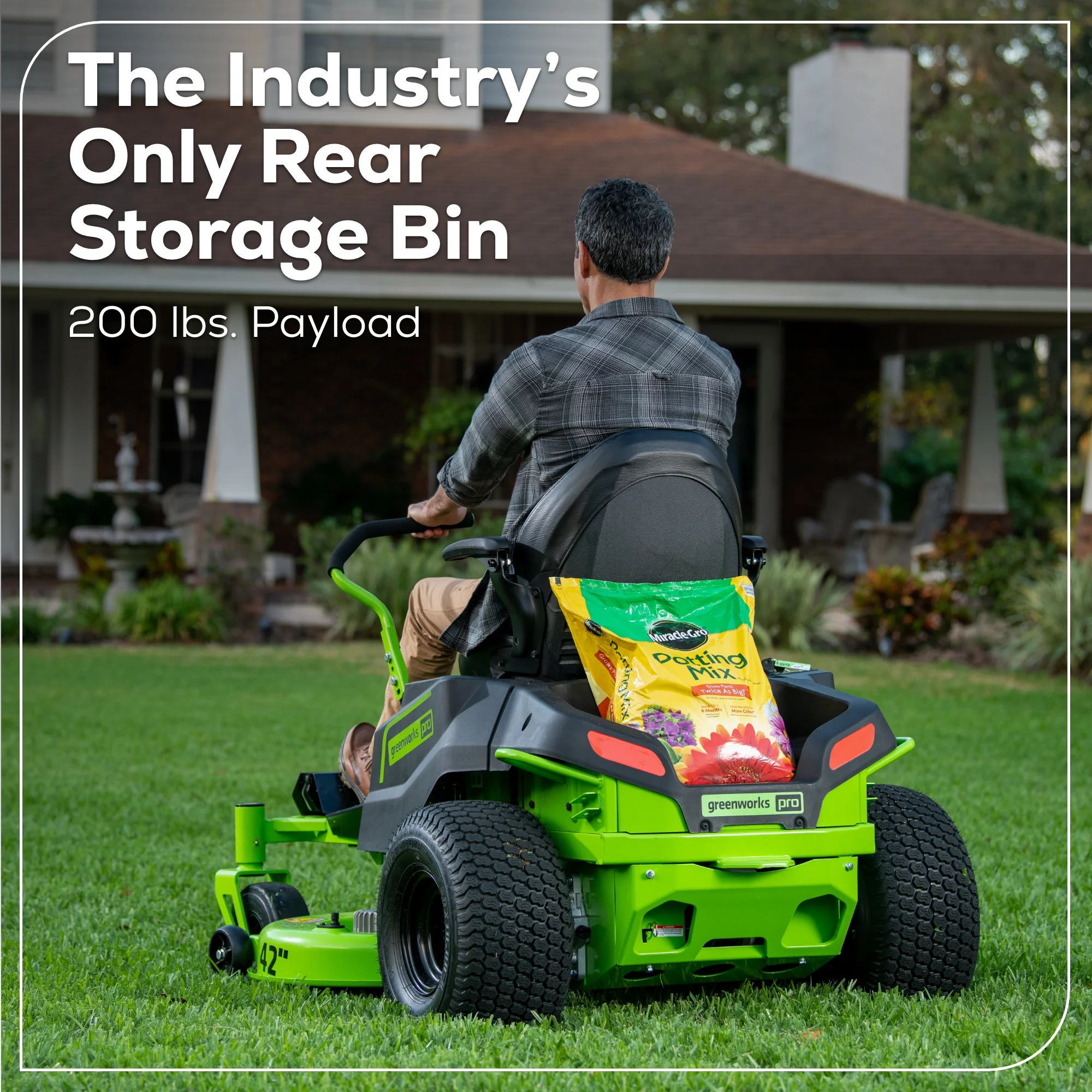 60V 42” Electric CrossoverZ Zero Turn Mower with (4) 8.0Ah Batteries & (2) Dual Port Turbo Chargers