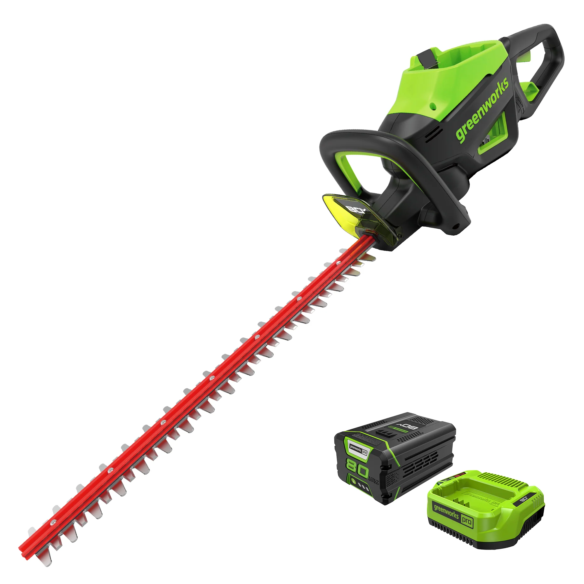 80V 26 Cordless Battery Hedge Trimmer(1.1 cut, 3200 SPM) w/ 2.0Ah Battery & Charger
