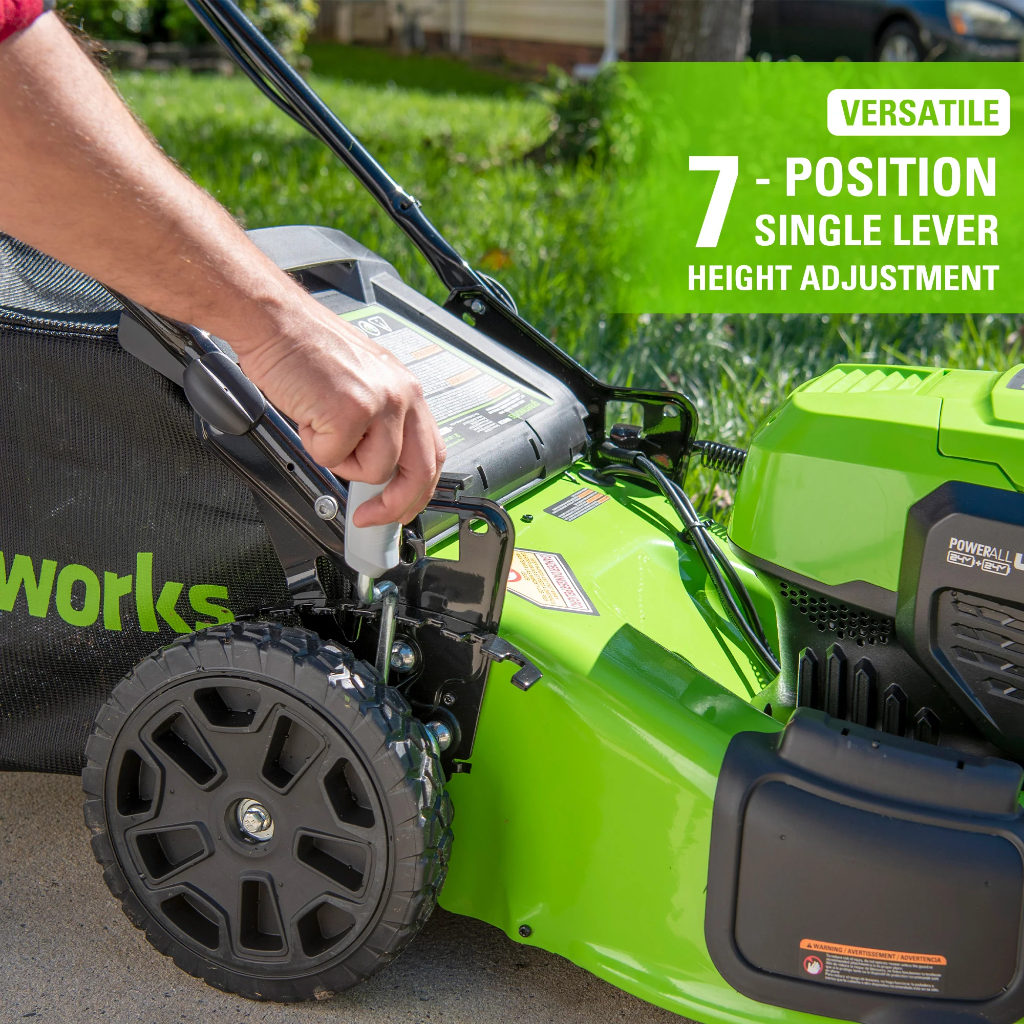 48V (2x24V) 20 Cordless Battery Push Mower w/ Two (2) 4.0Ah USB Batteries & Dual Port Rapid Charger