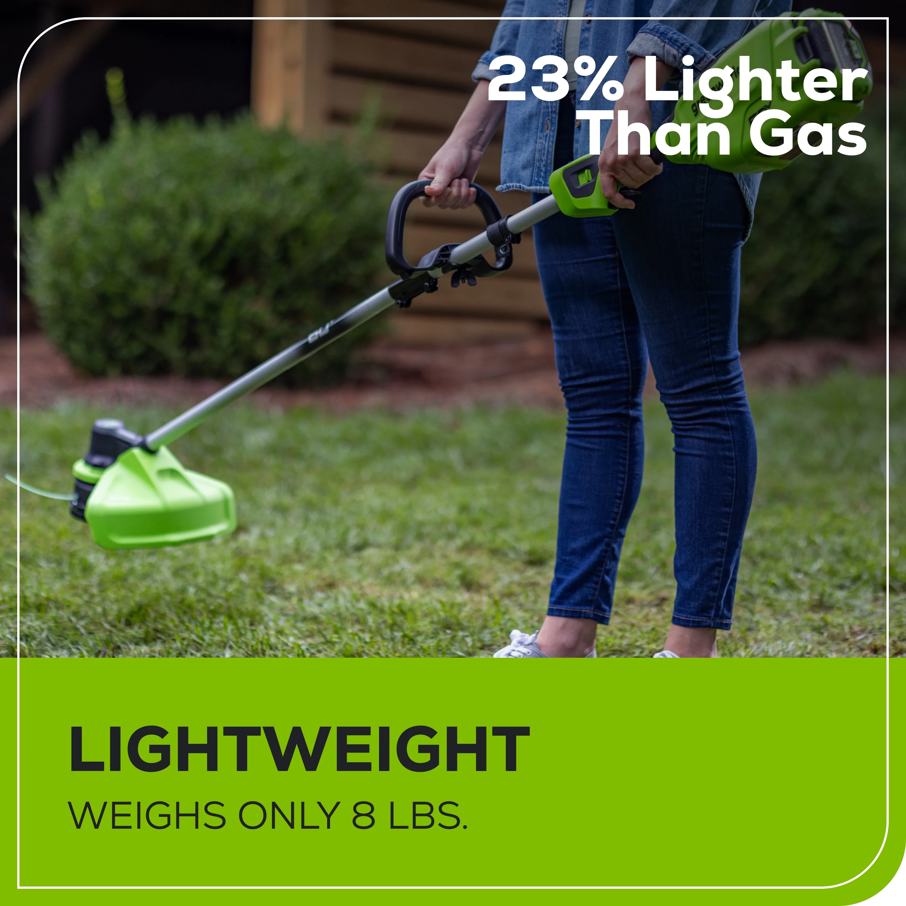 60V 16 Cordless Battery String Trimmer w/ 2.5Ah Battery and 3A Charger