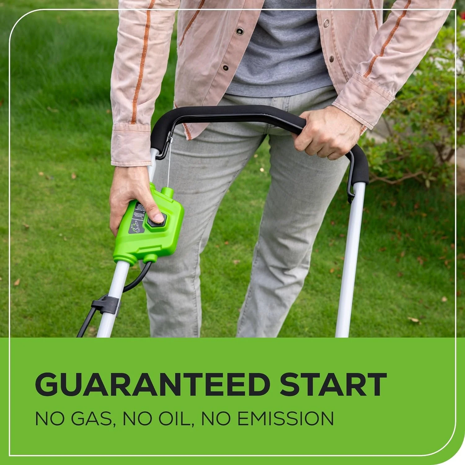 40V 16 Cordless Battery Push Lawn Mower w/ 4.0Ah Battery & Charger