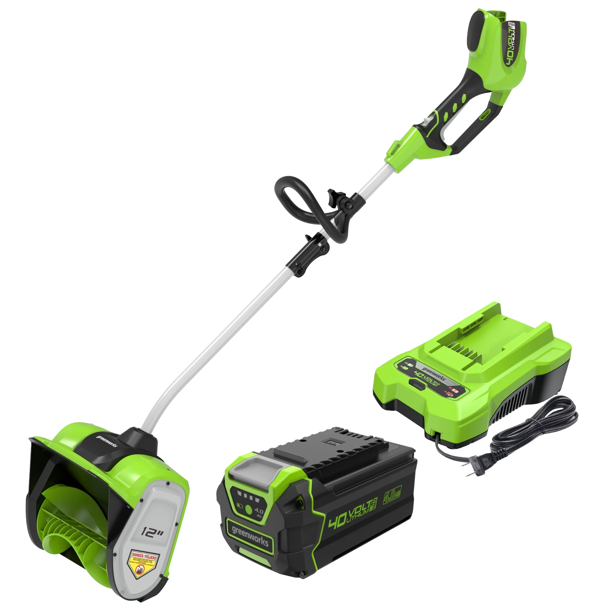 40V 12 Cordless Battery Snow Shovel w/ 4.0Ah Battery & Charger
