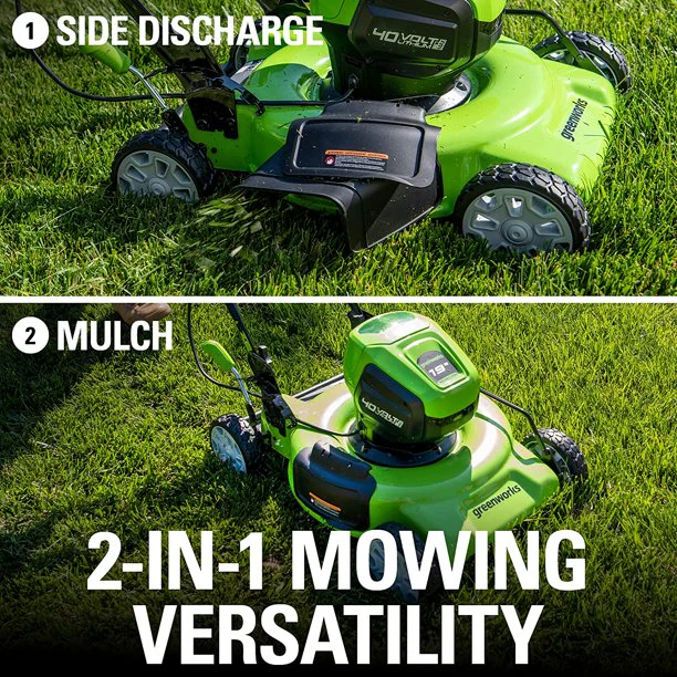 40V 19 Cordless Battery Push Mower w/ 4.0Ah USB Battery & Charger