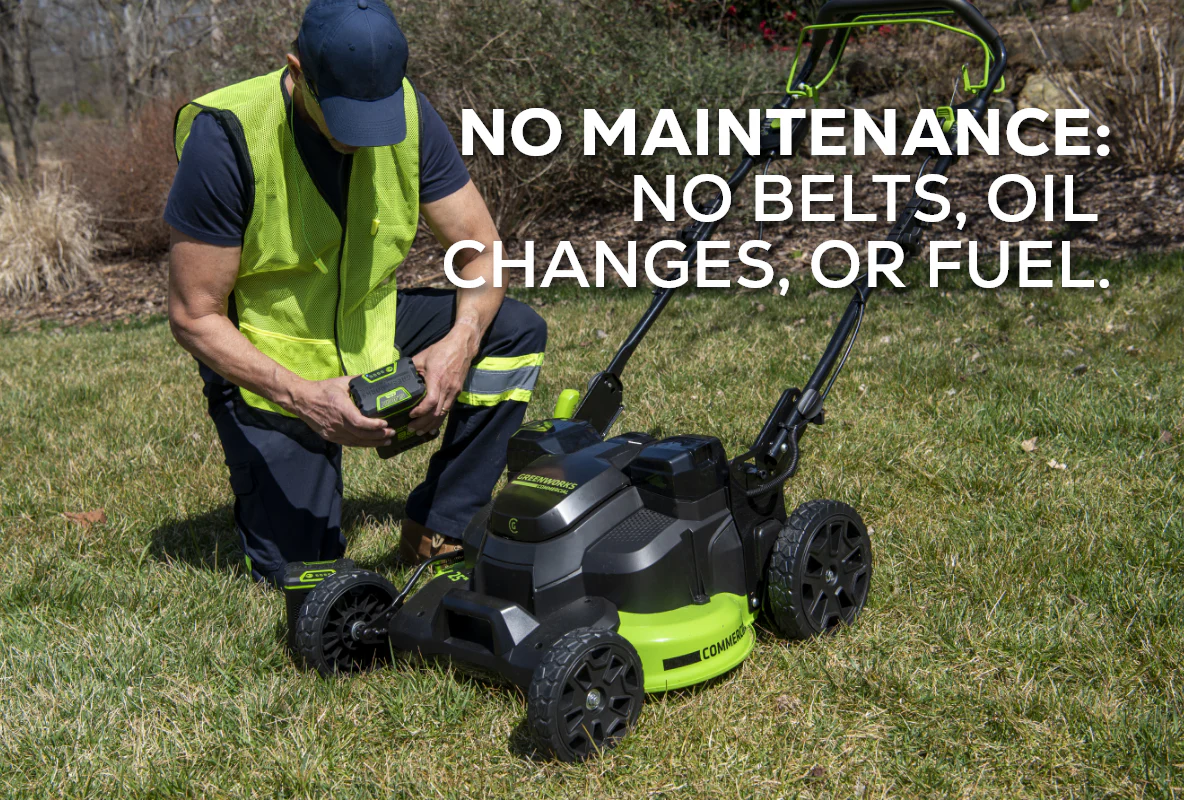 82V 25 Self Propelled Mower w/ (2) 4Ah Battery & Dual Port Charger