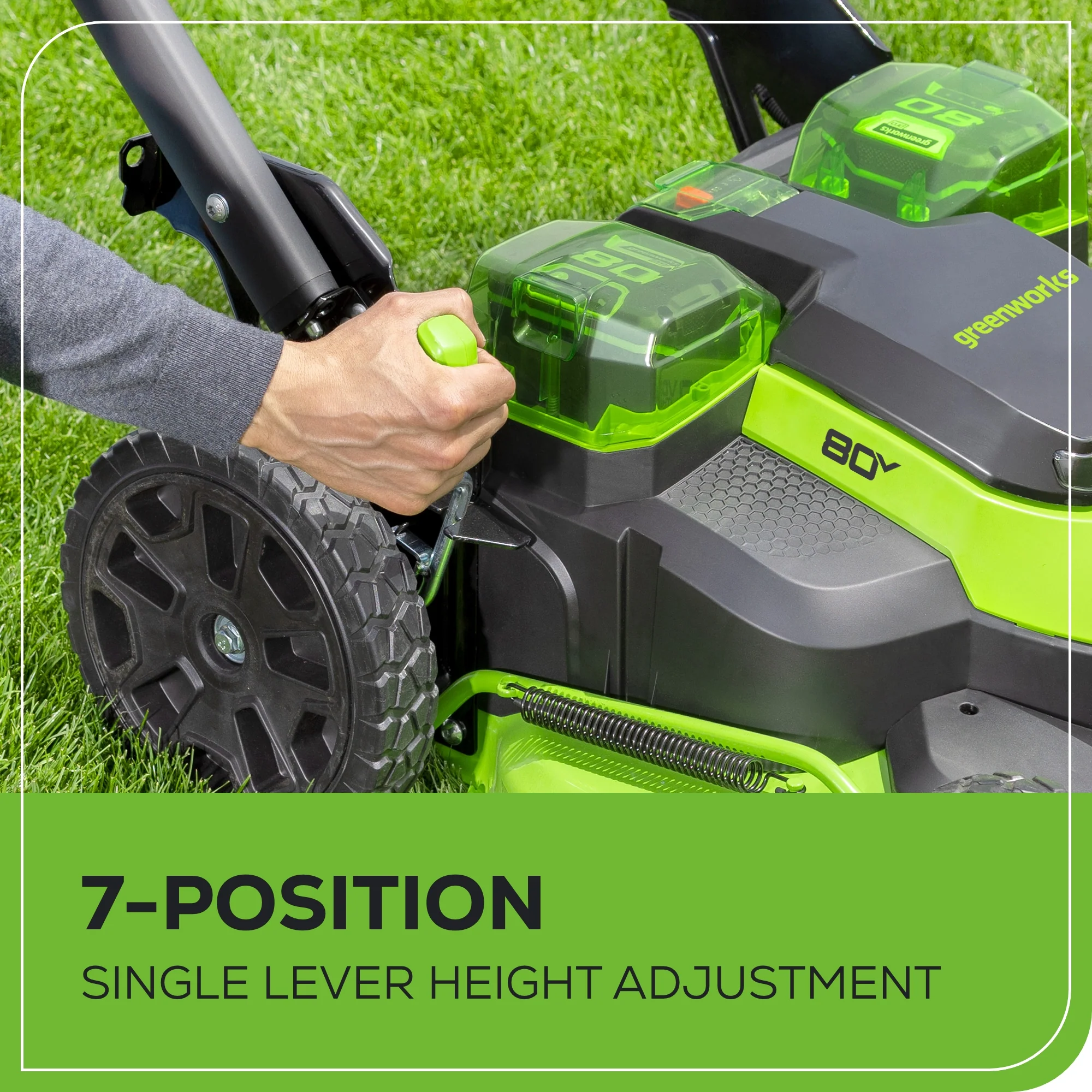 80V 25 Cordless Battery Dual Blade Self-Propelled Mower 2PC Combo Kit w/ (1) 4.0Ah Battery & (1) Rapid Charger