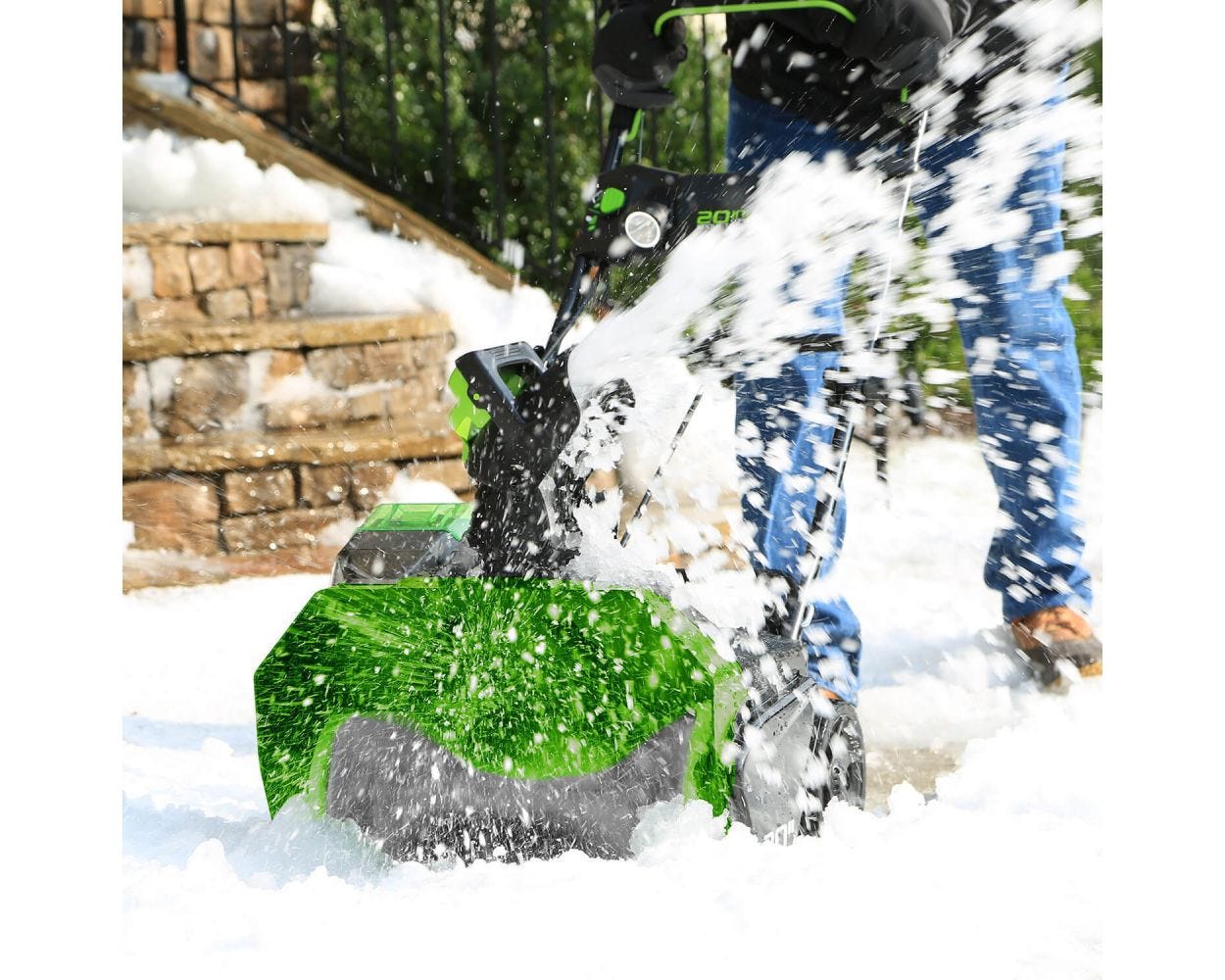 40V 20 Brushless Single-Stage Snow Blower w/ 4.0Ah Battery & Charger