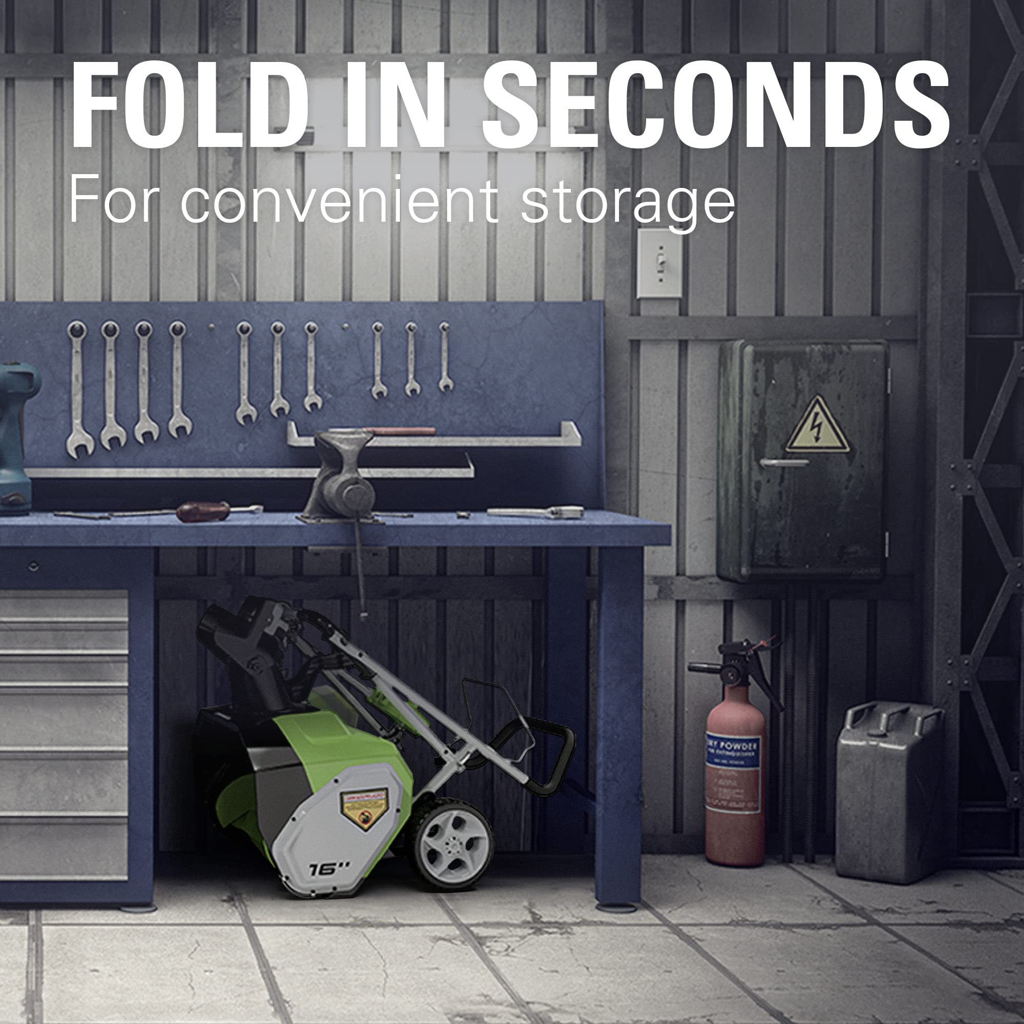 40V 16 Cordless Battery Single-Stage Snow Blower (Tool Only)