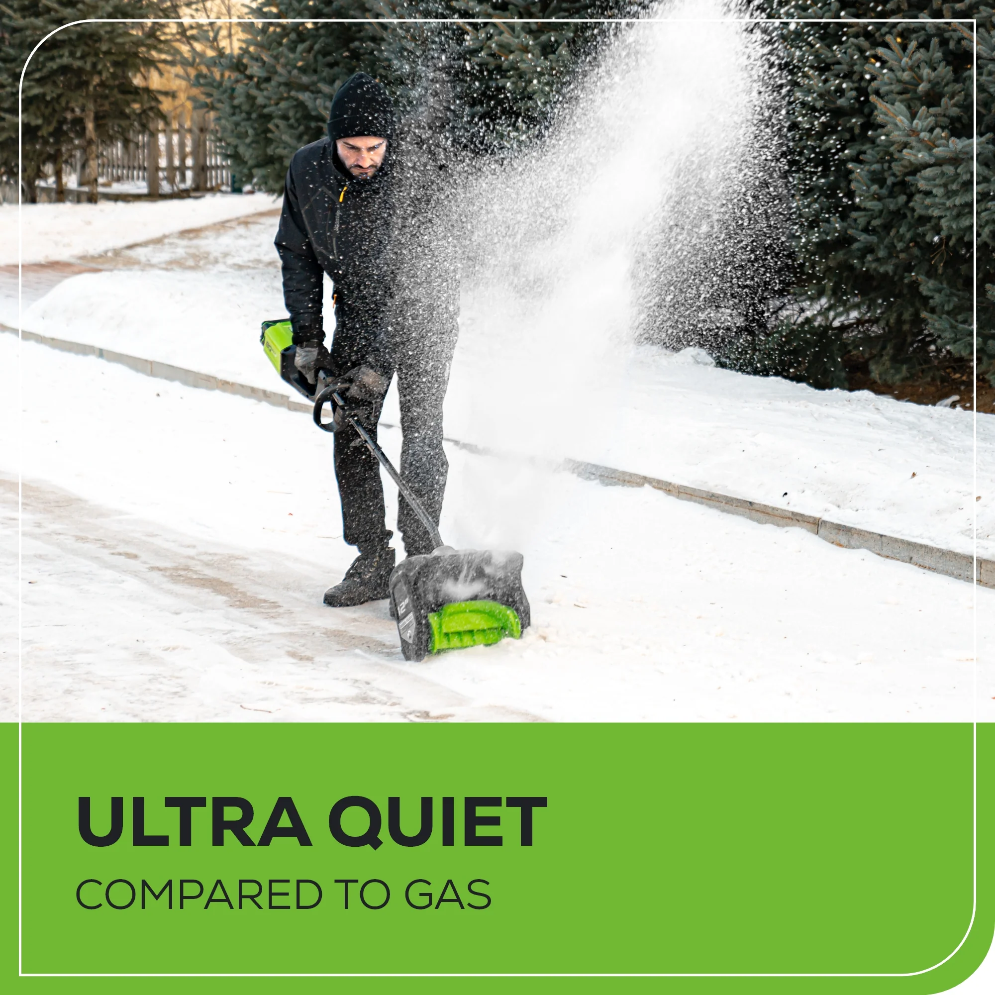 RENEWED 80V 12 Cordless Battery Snow Shovel w/ 2.0 Ah Battery & Charger