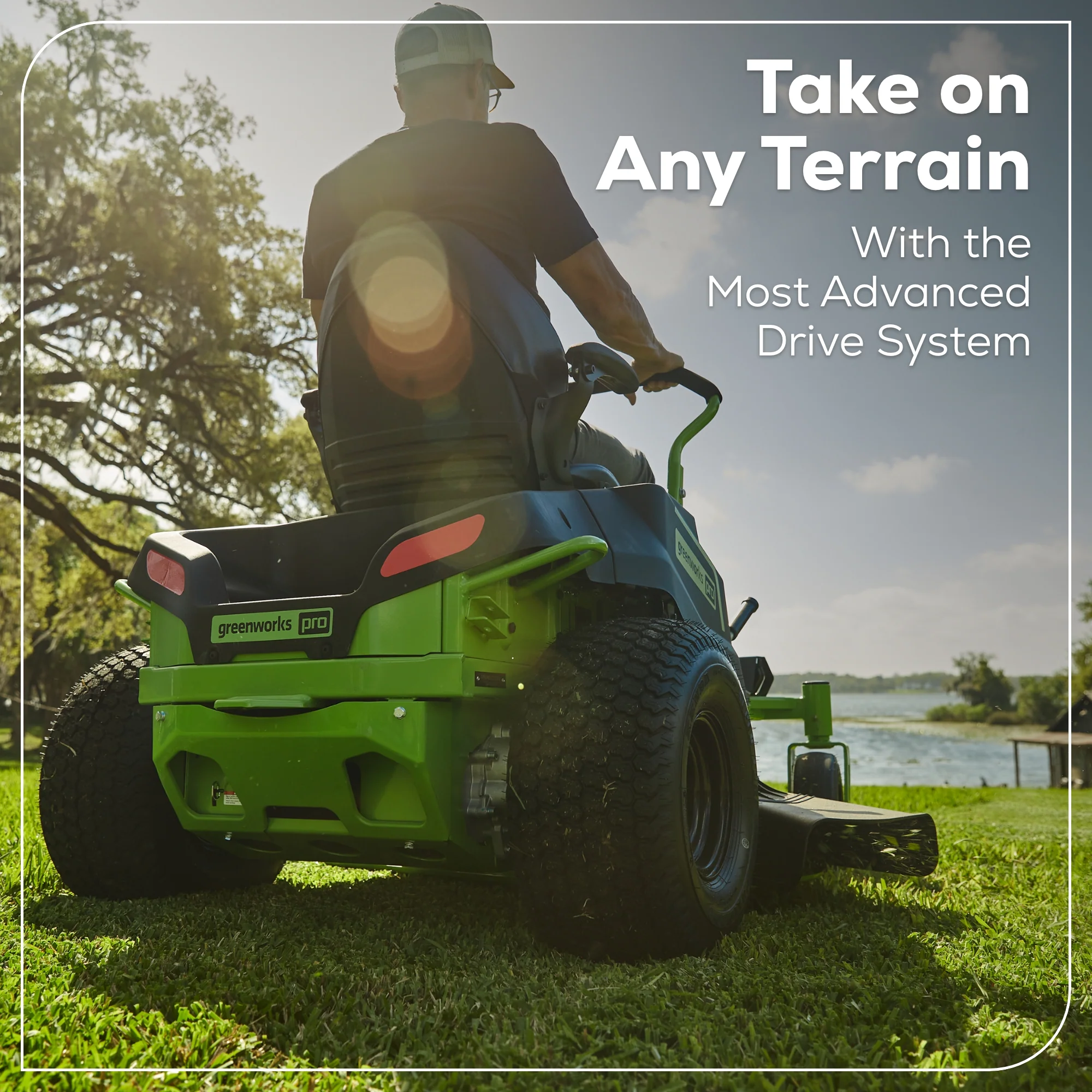 60V 42” Electric CrossoverZ Zero Turn Mower with (4) 8.0Ah Batteries & (2) Dual Port Turbo Chargers