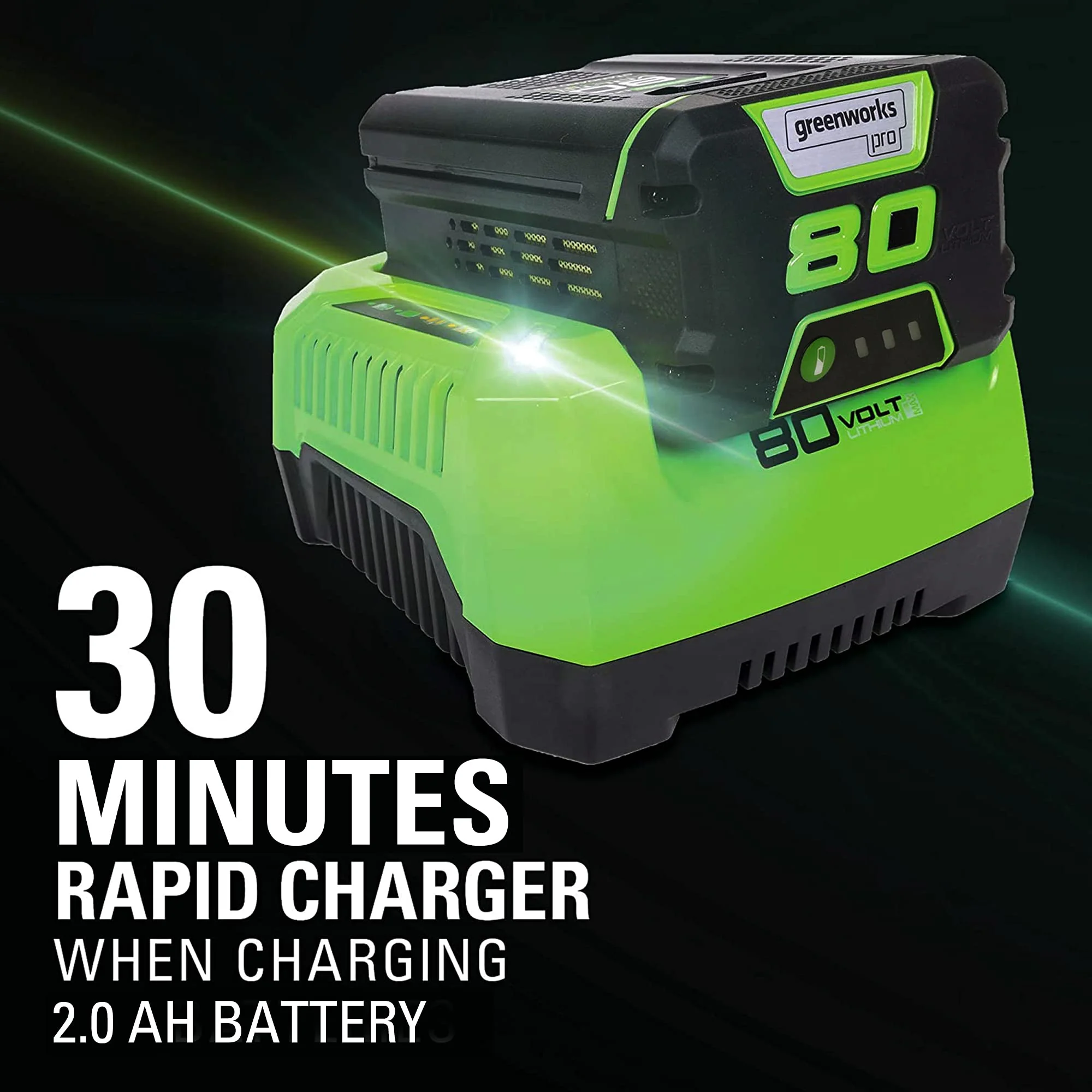 80V 18 Cordless Battery Chainsaw w/ 2.0Ah Battery & Charger