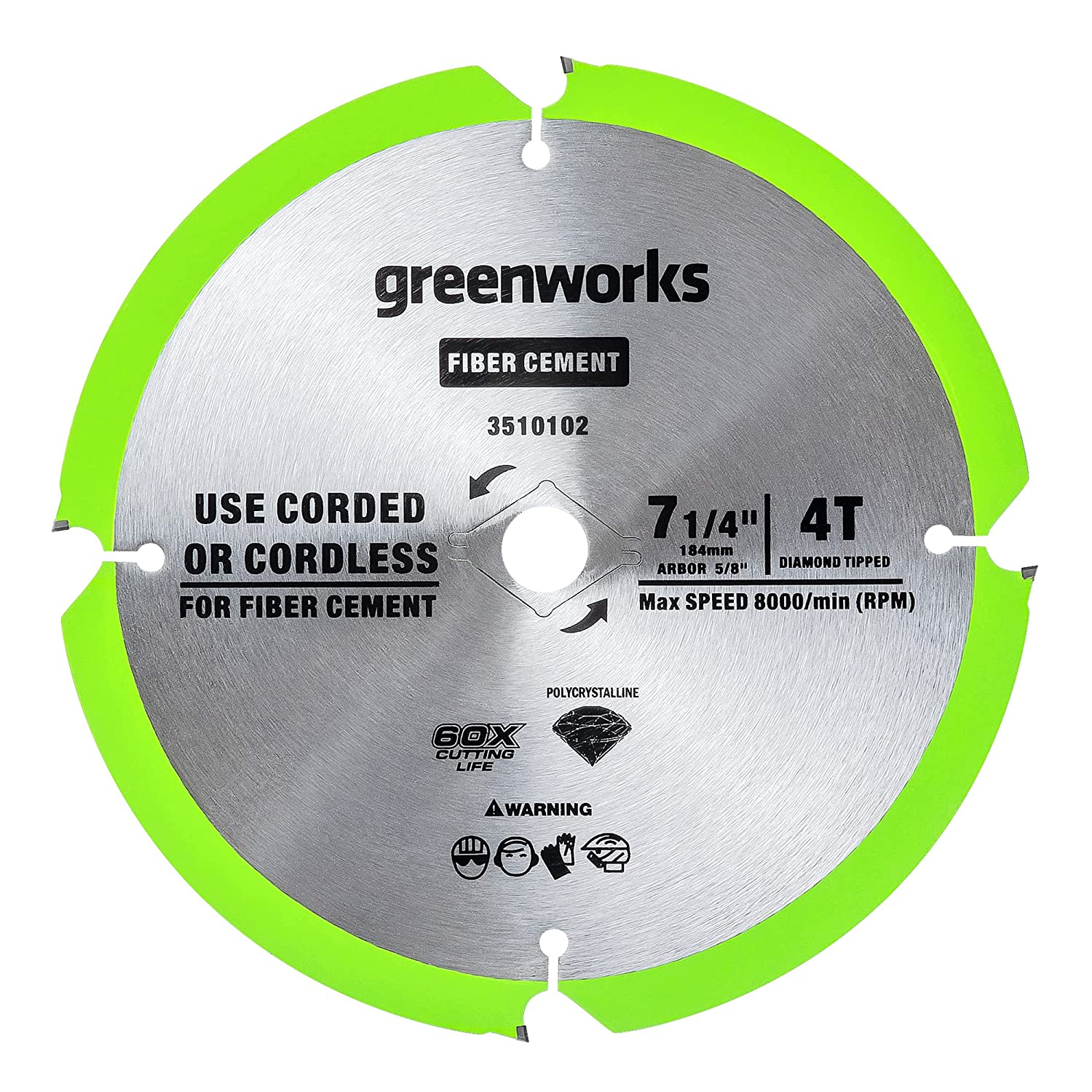 Greenworks 24V 7-1/4 4T-PCD Circular Saw Blades