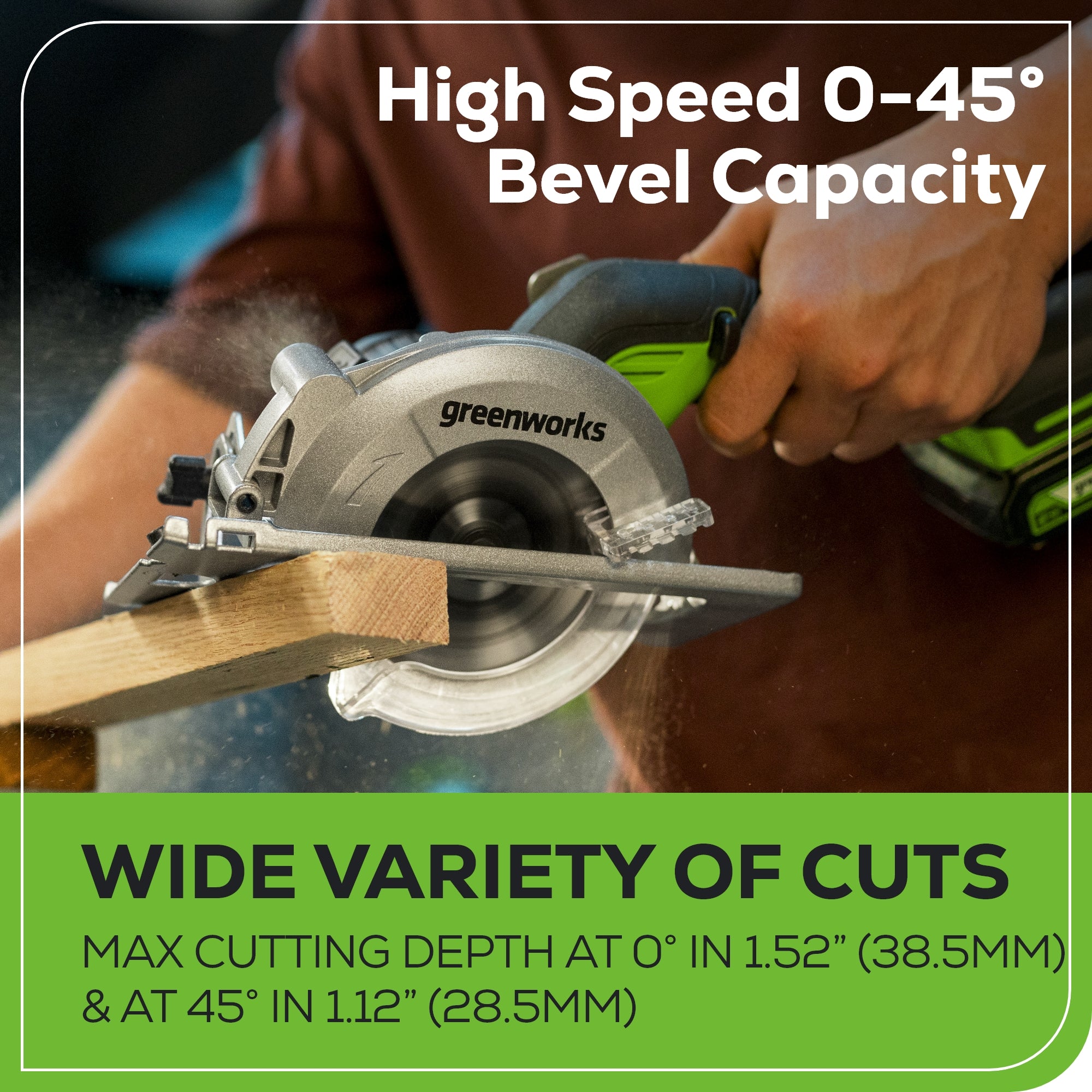 24V 4.5 Cordless Battery Mini Circular Saw (Tool Only)