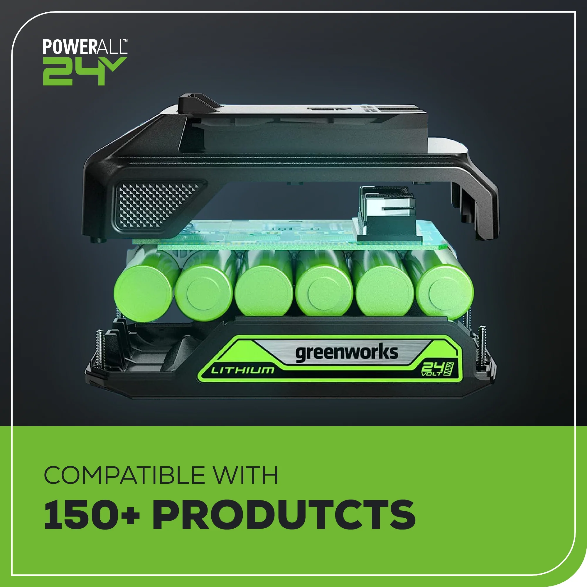 24V 1/4 2650 in/lbs Brushless Impact Driver w/ (2) 2.0Ah USB Batteries & Charger