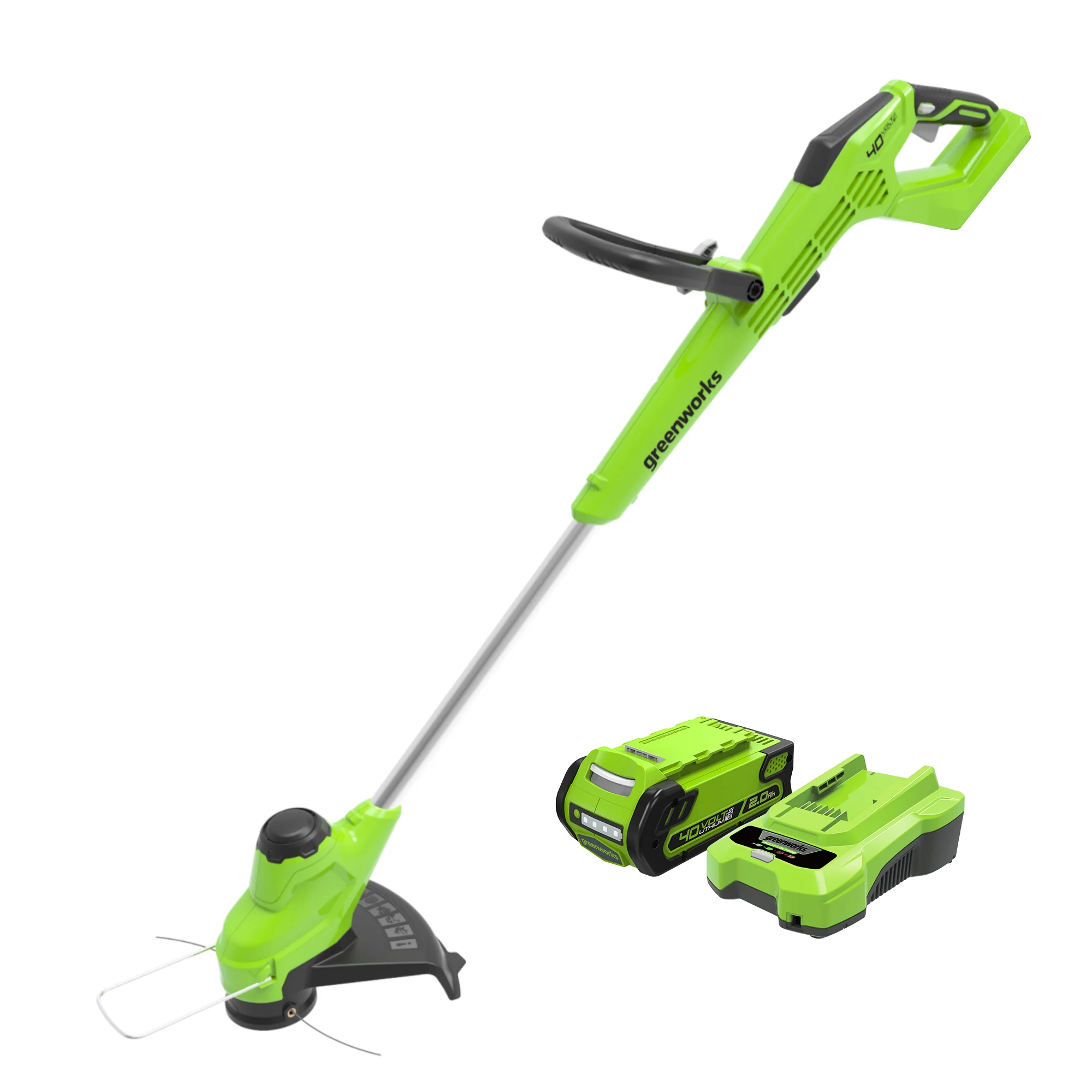 40V 12 Gear Reduced String Trimmer w/ 2.0Ah Battery & Charger