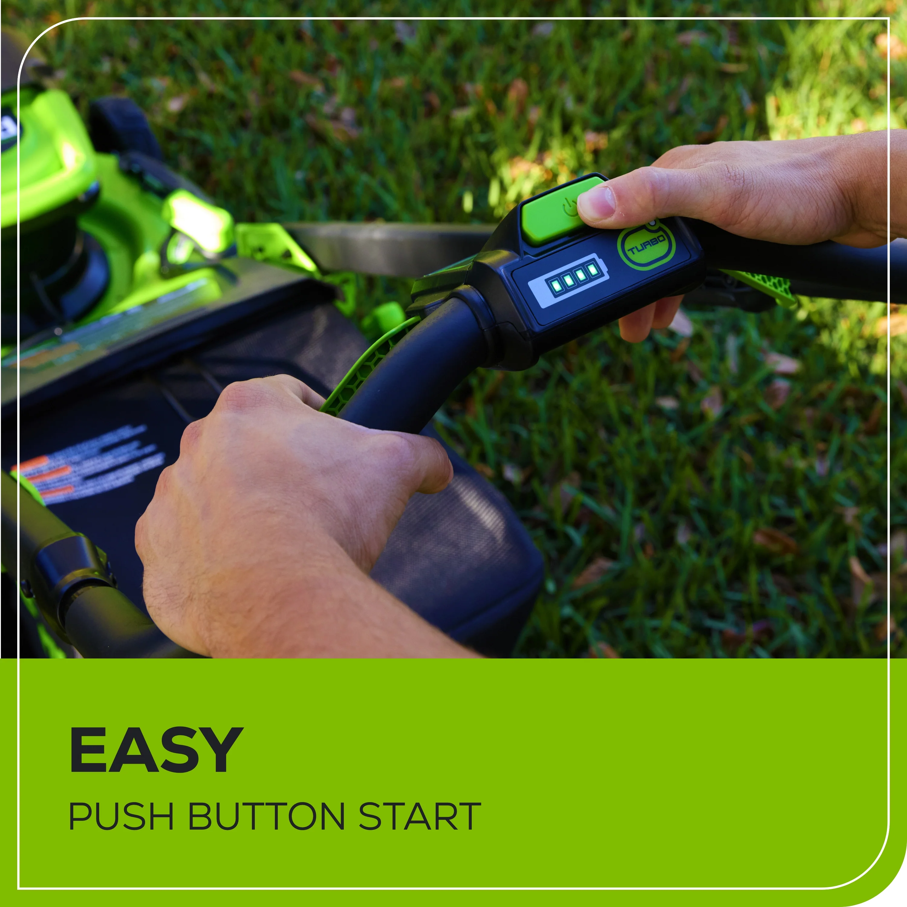 60V 22 Cordless Battery Push Lawn Mower w/ 5.0Ah Battery & Charger