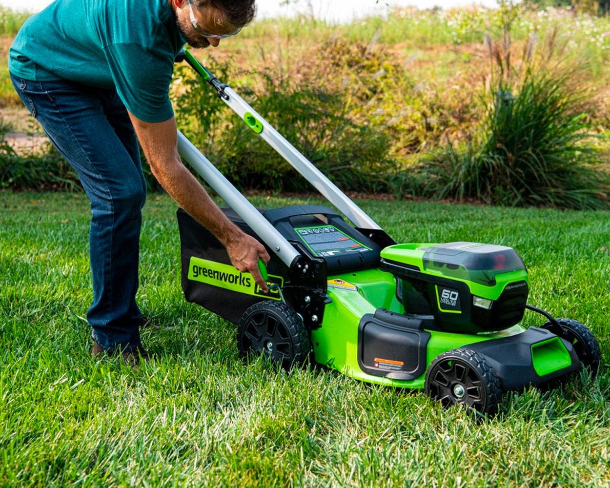 60V 21 Cordless Battery Push Mower 3pc Combo Kit w/ (1) 60V 5.0Ah and (1) 2.0Ah Battery & Chargers