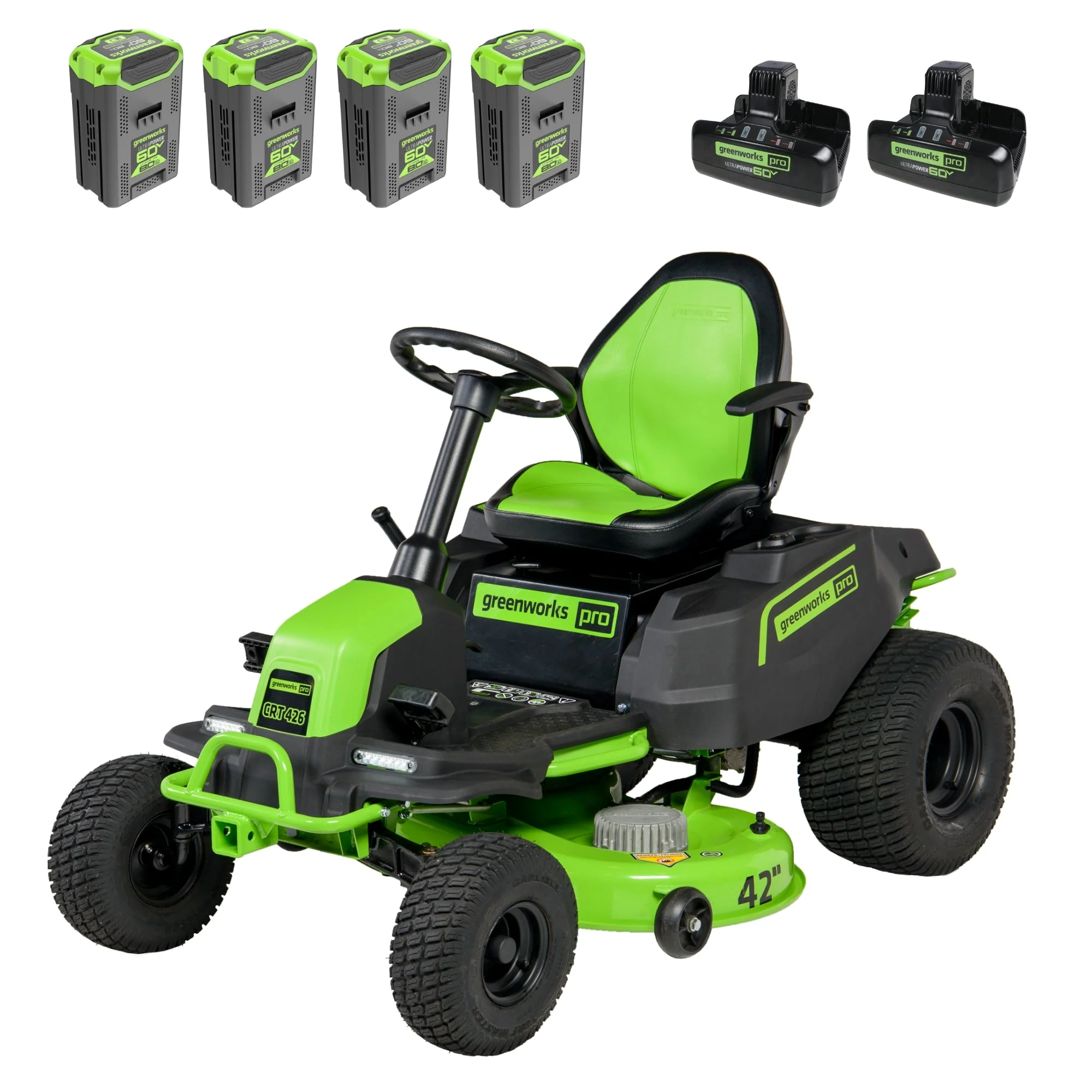 RENEWED 60V 42 Cordless Battery CrossoverT Riding Lawn Mower