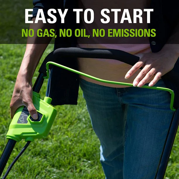 40V 19 Cordless Battery Push Mower w/ 4.0Ah USB Battery & Charger