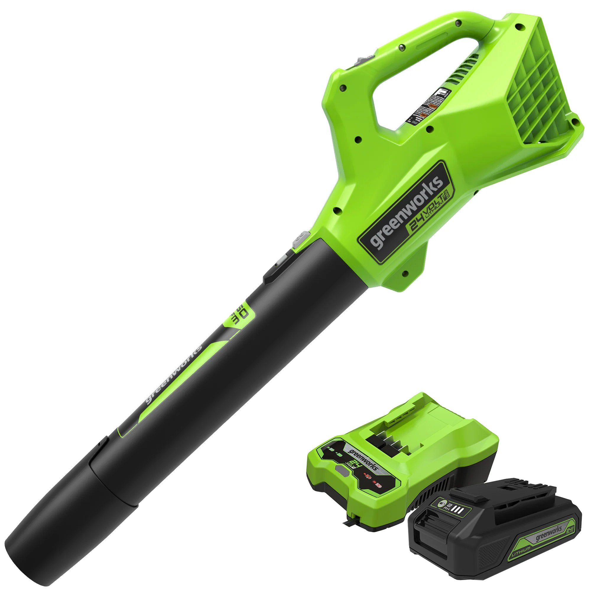 48V (2x24V) 21 Cordless Battery Self-Propelled Mower & Blower Combo Kit w/ (3) Batteries & Chargers