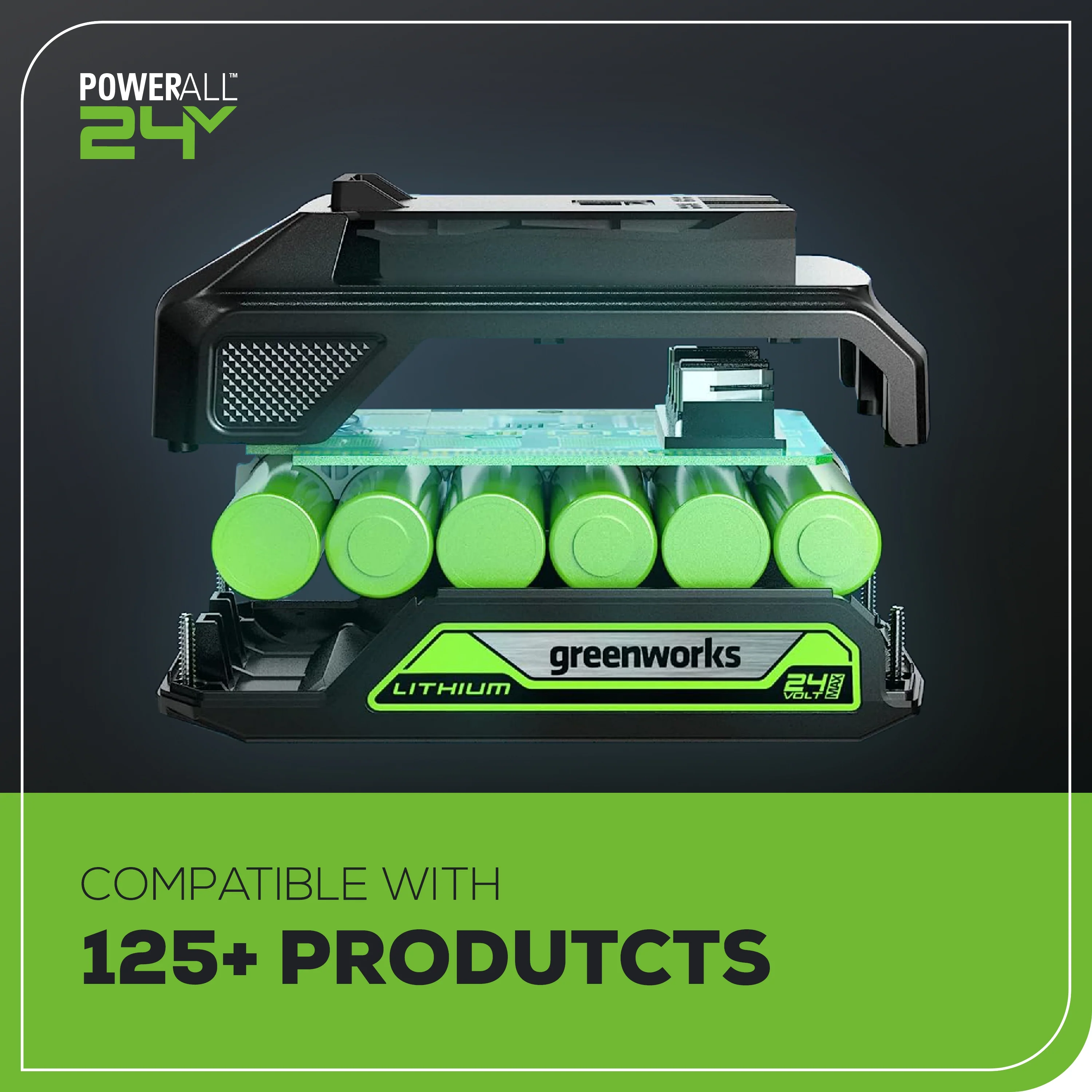 24V 8 Cordless Battery Pole Saw w/ 2.0 Ah Battery & Charger