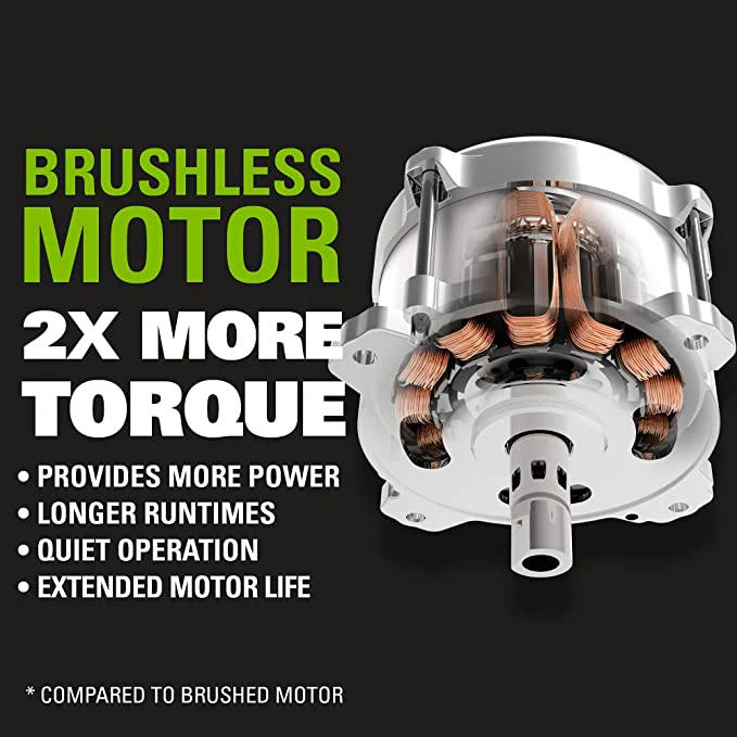 24V 13 Cordless Battery BL Push Lawn Mower w/ 4.0Ah Battery & Charger