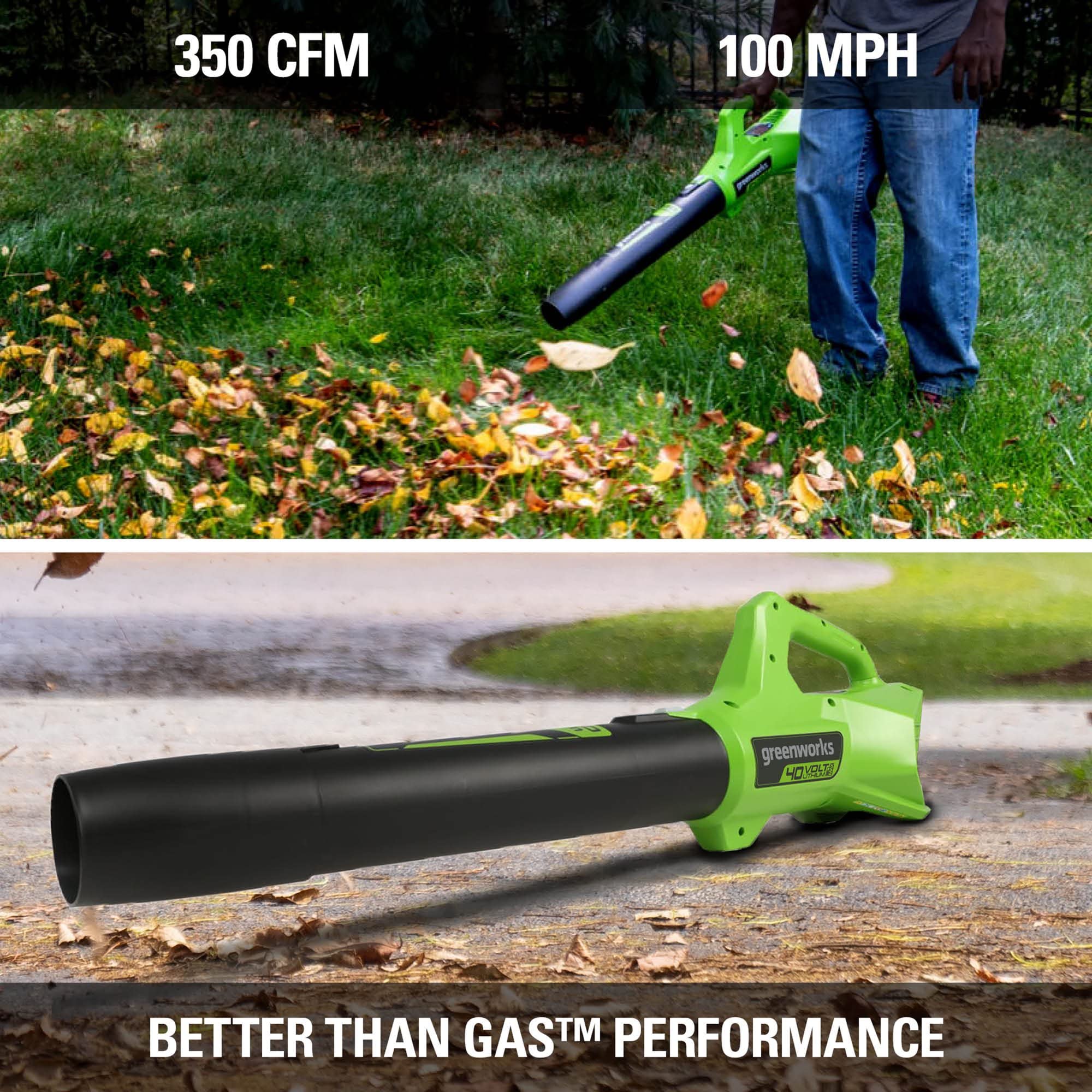 40V 16 Cordless Battery Push Mower 3pc Combo Kit w/ 4Ah Battery, 2Ah Battery & Charger