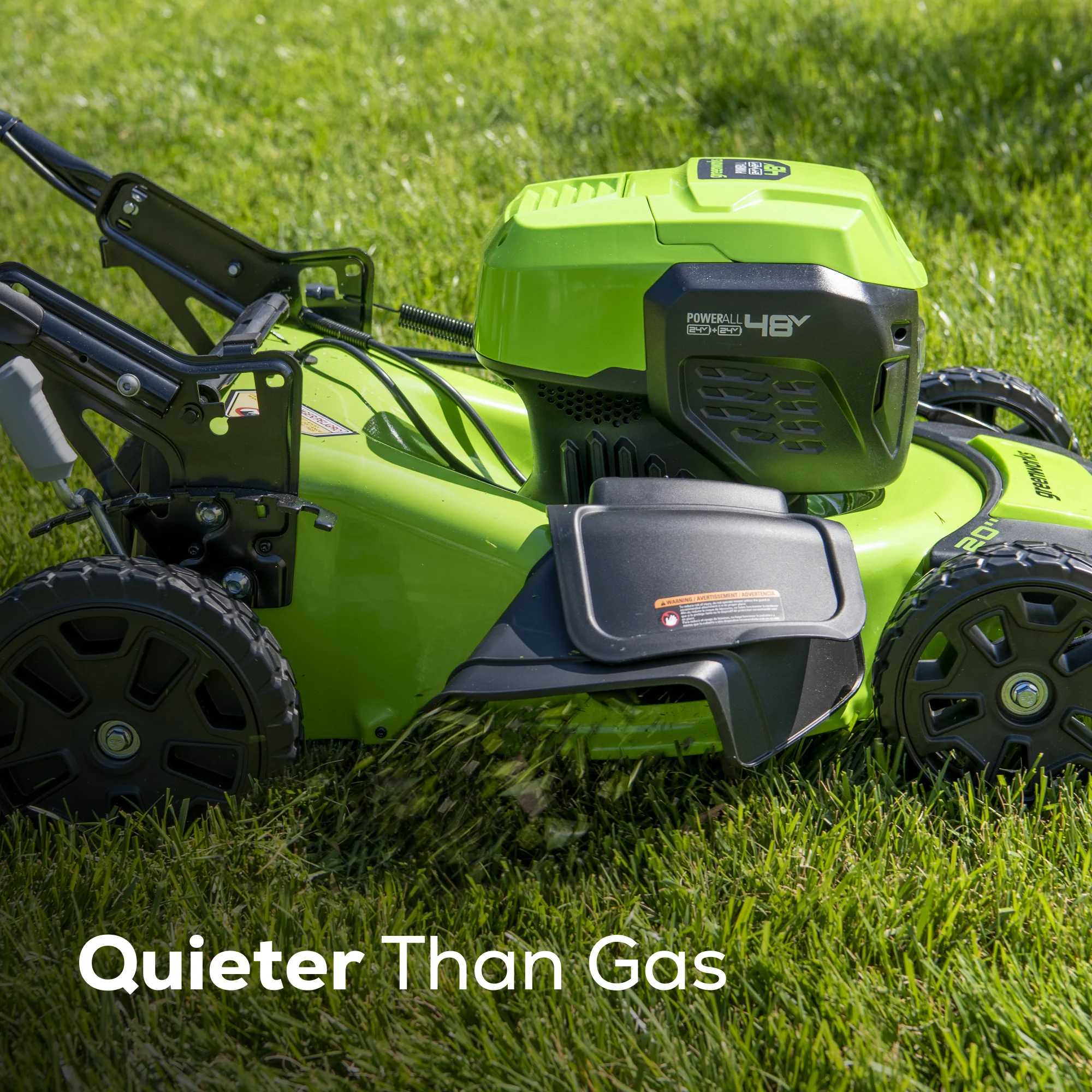 48V (2x24V) 20 Cordless Battery Push Mower w/ Two (2) 4.0Ah USB Batteries & Dual Port Rapid Charger