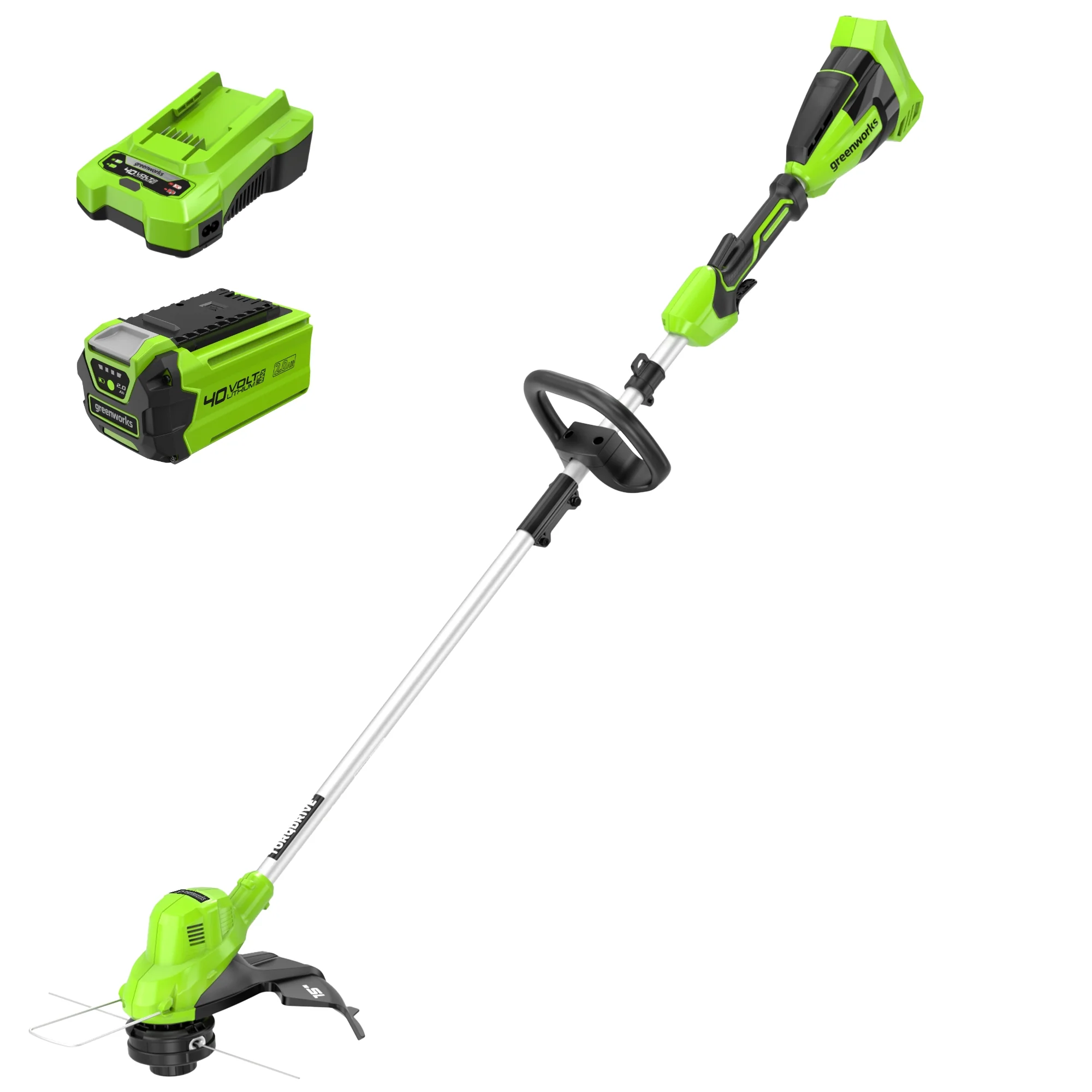 40V 15 Gen 2 Cordless String Trimmer w/ 2.0Ah Battery & Charger