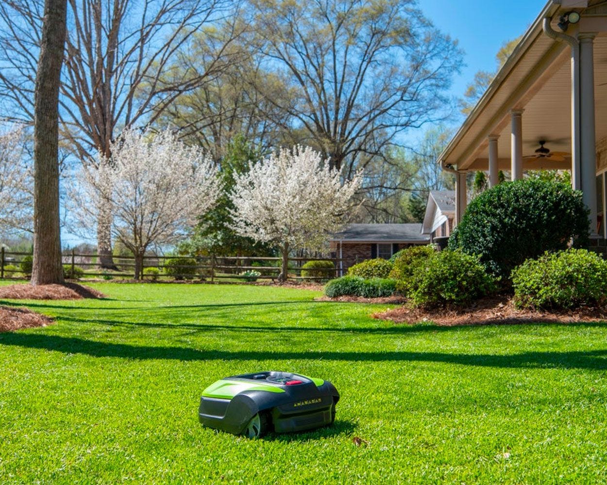 optimow® 50 Low Cut Robotic Lawn Mower w/ Canopy