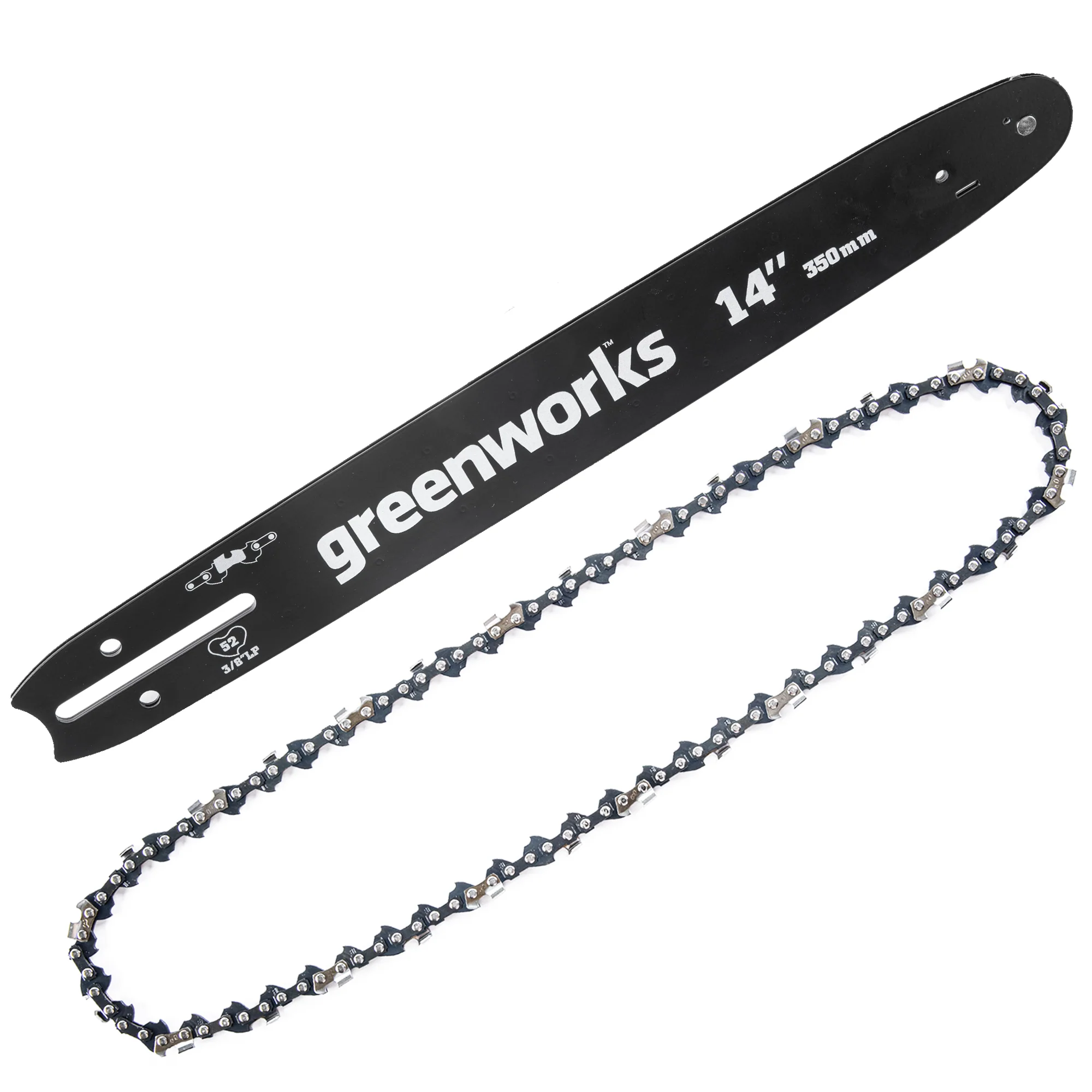14-Inch Replacement Chainsaw Bar and Chain Combo w/ 3/8 Pitch, .050 Chain Gauge & 56DL