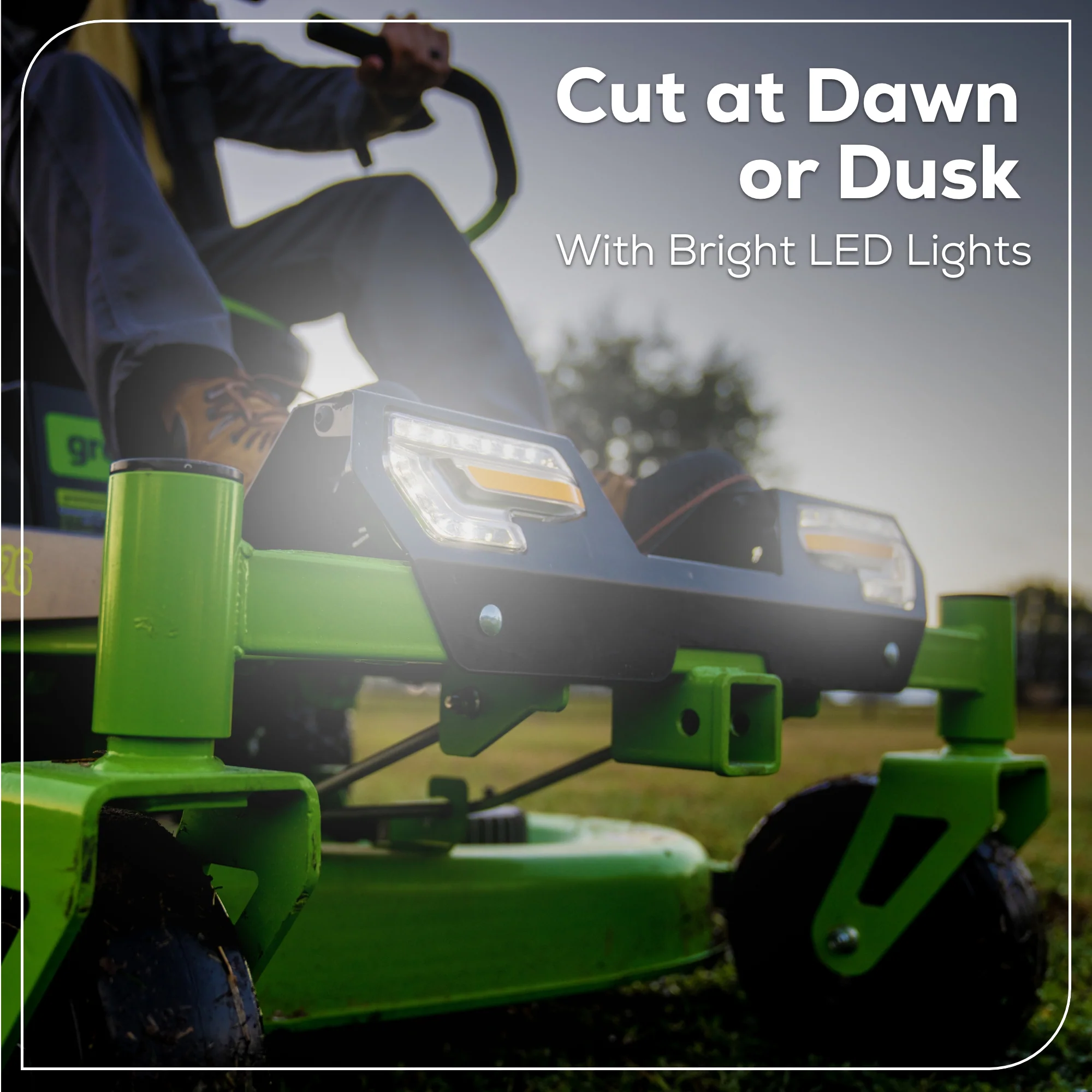 60V 42” Electric CrossoverZ Zero Turn Mower with (4) 8.0Ah Batteries & (2) Dual Port Turbo Chargers