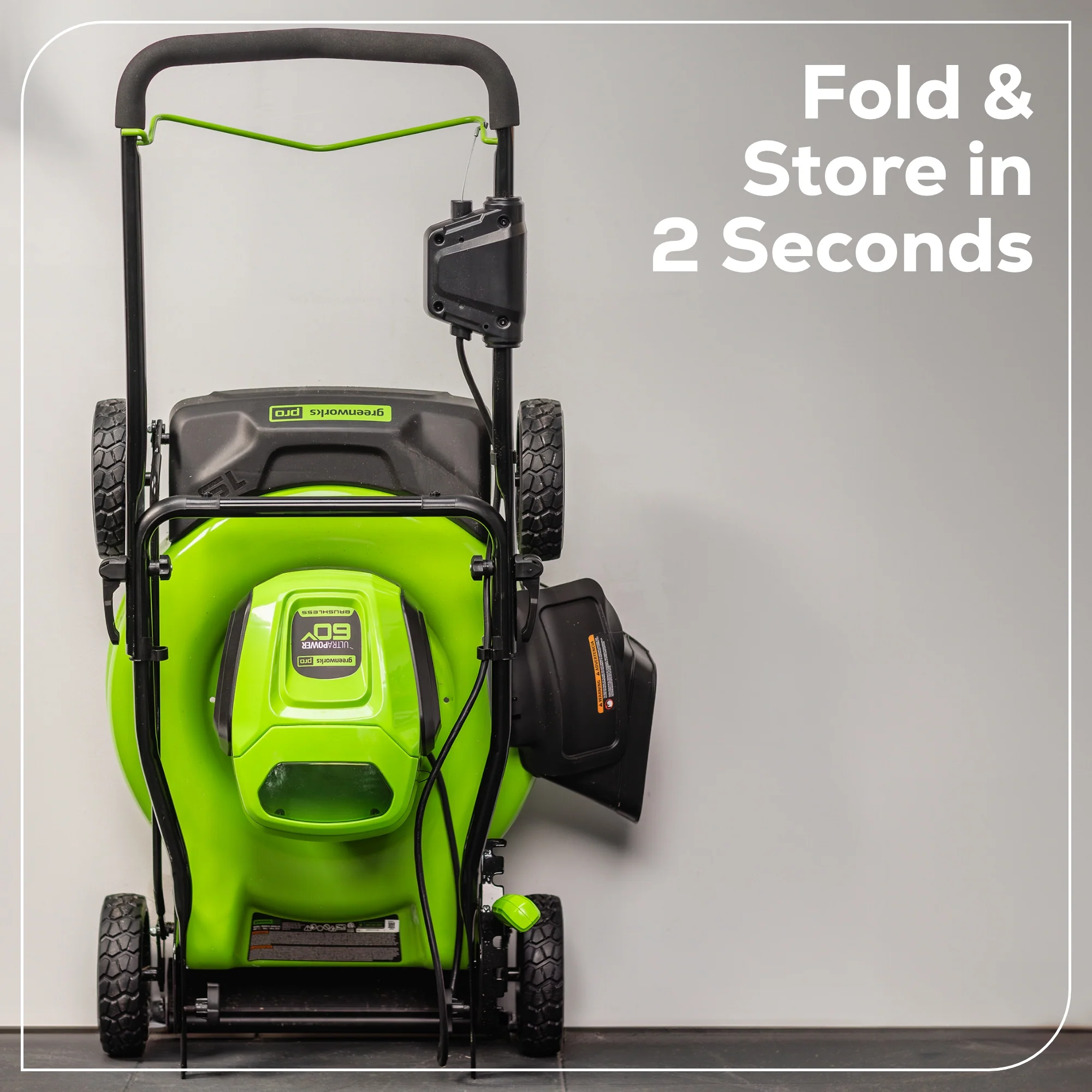 60V 19 Cordless Battery Push Lawn Mower w/ 5.0Ah Battery & Charger