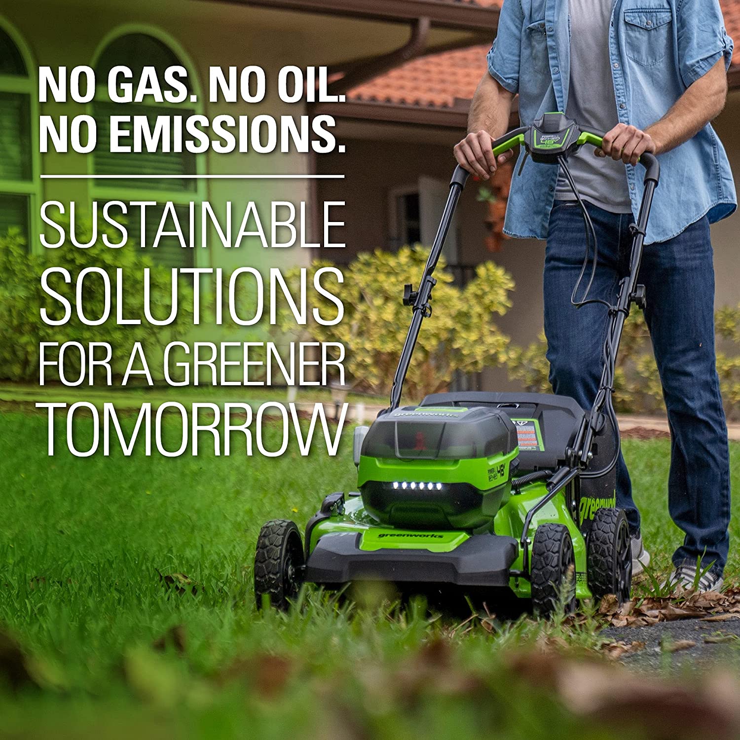 48V (2x24V) 21 Cordless Battery Self-Propelled Lawn Mower w/ (4) 4.0Ah Batteries & (2) Dual Port Chargers