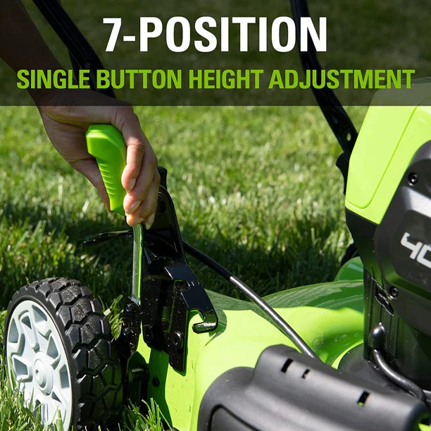 40V 19 Cordless Battery Push Mower w/ 4.0Ah USB Battery & Charger
