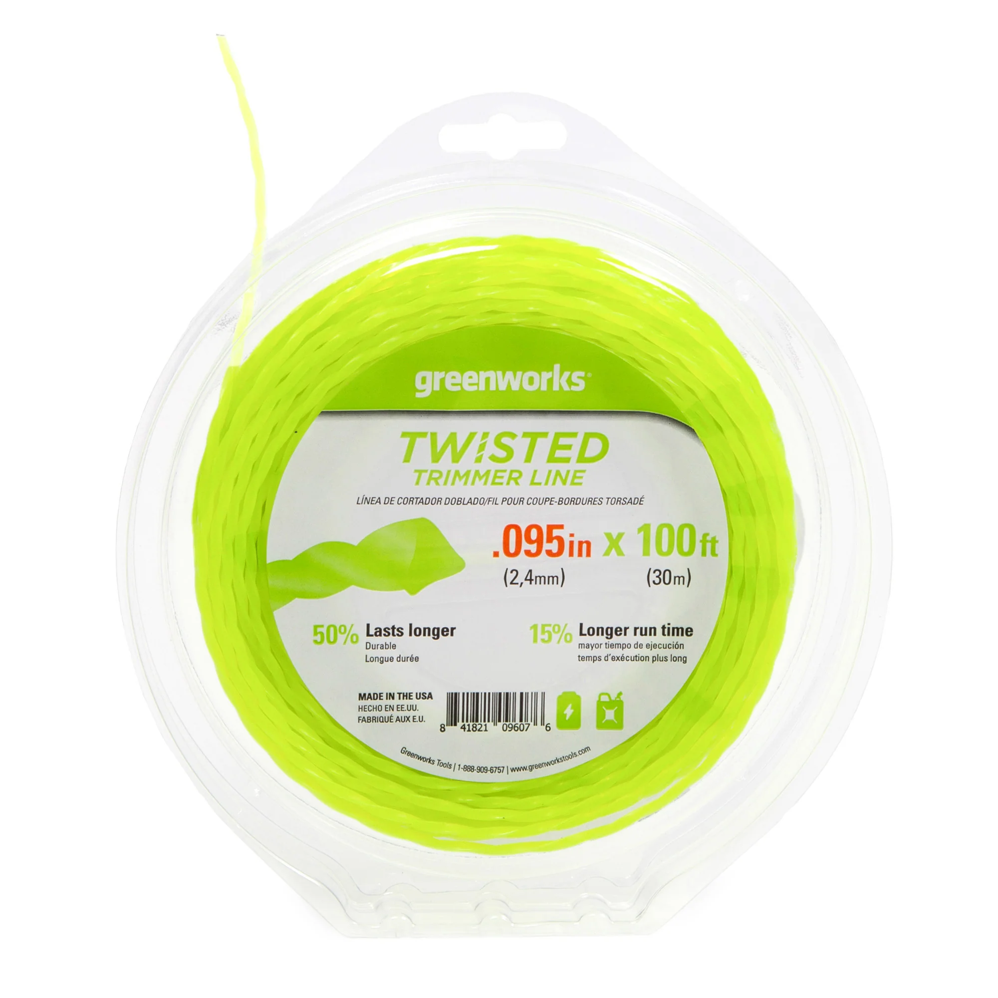 .095 Ultra Twisted String Trimer Line (100-Feet)