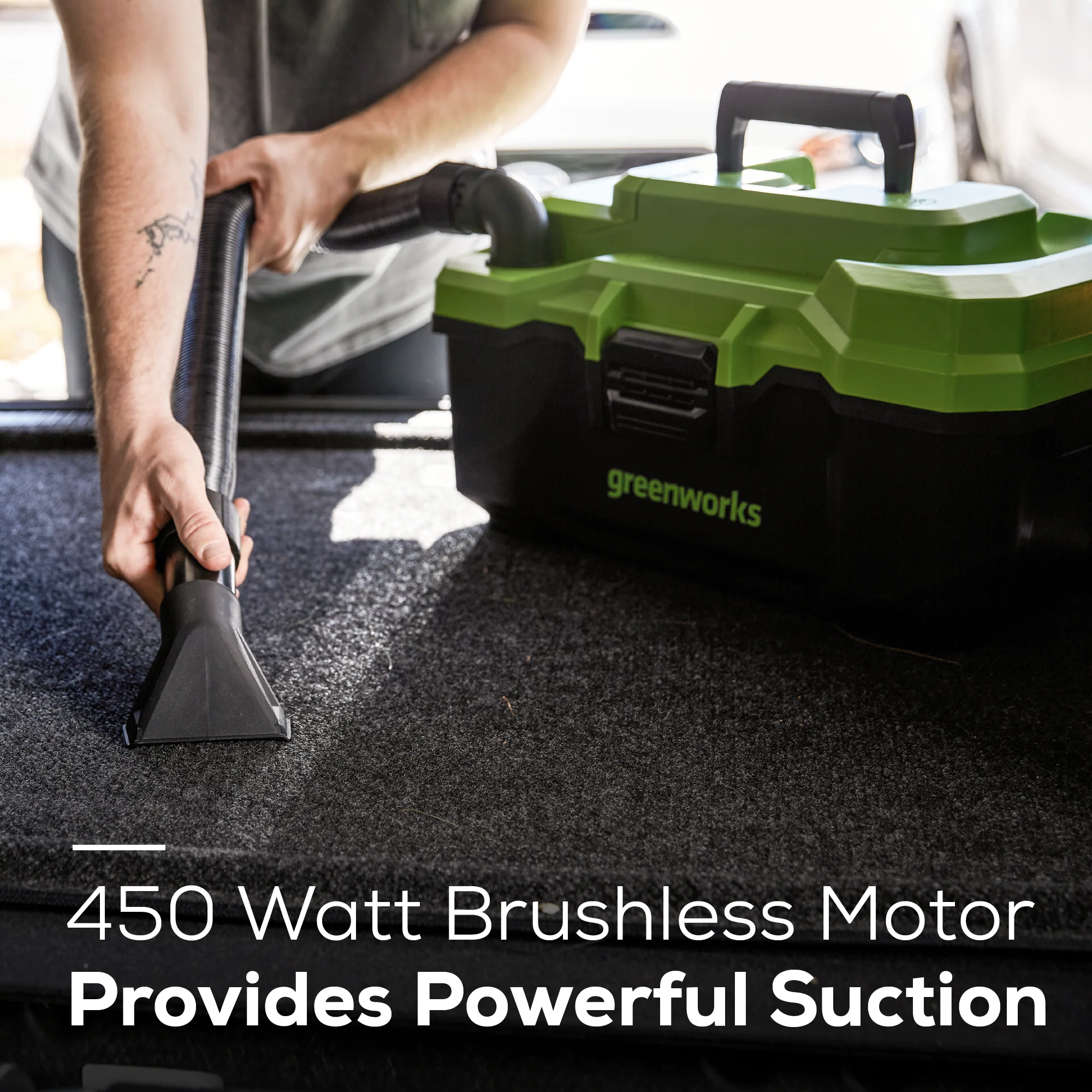 24V Brushless 3-Gal Cordless Battery Wet/Dry Vacuum w/ 4.0Ah USB Battery & Charger