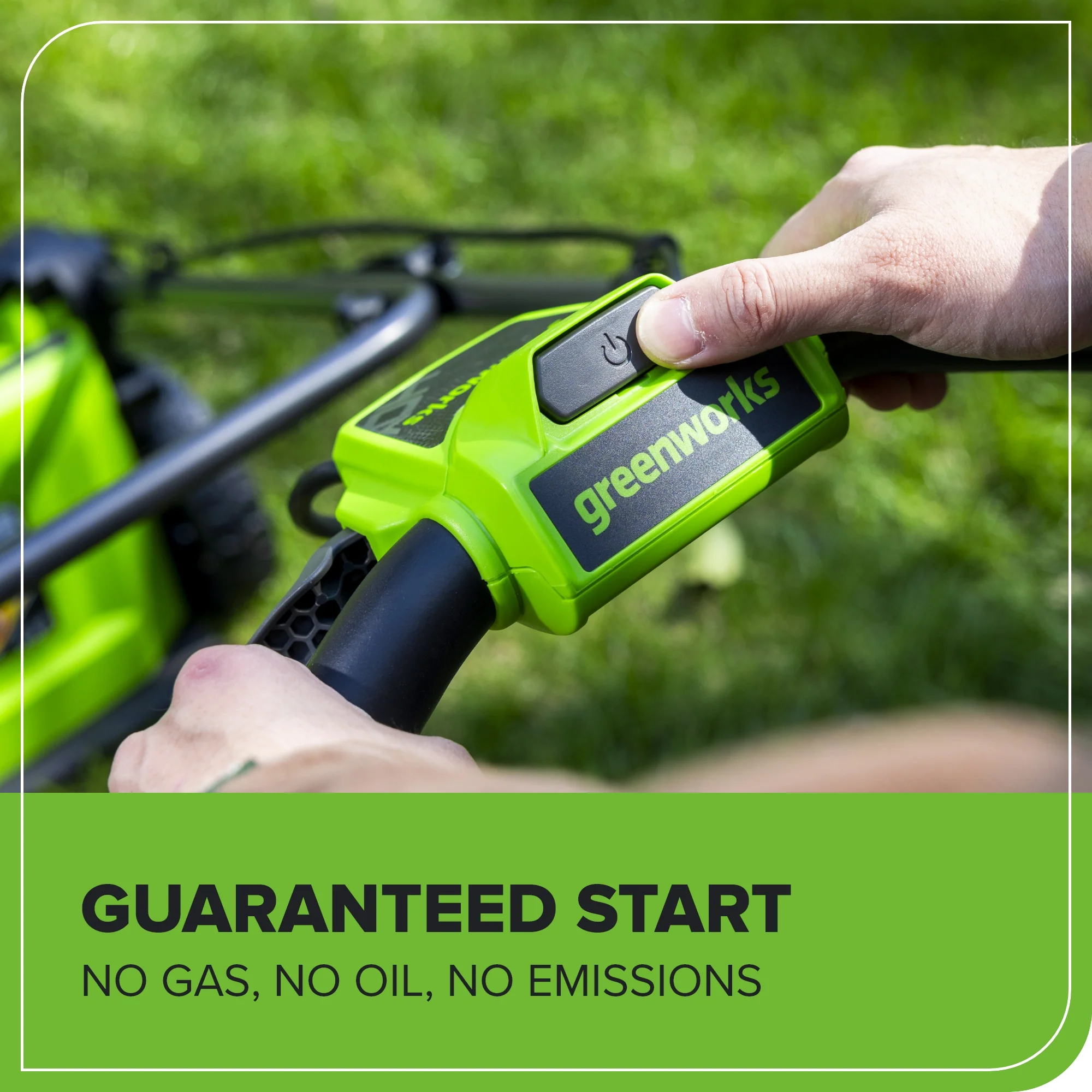 40V 17 Cordless Battery Brushless Push Lawn Mower w/ 4.0Ah Battery & Charger