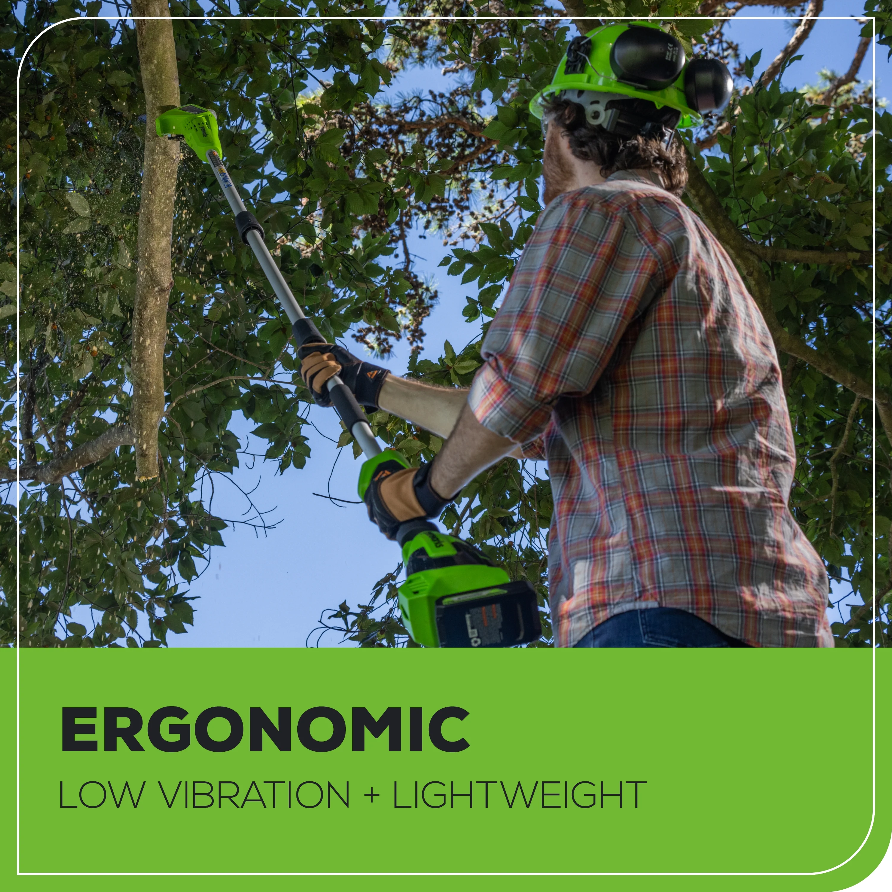 24V 8 Cordless Battery Pole Saw w/ 2.0 Ah Battery & Charger