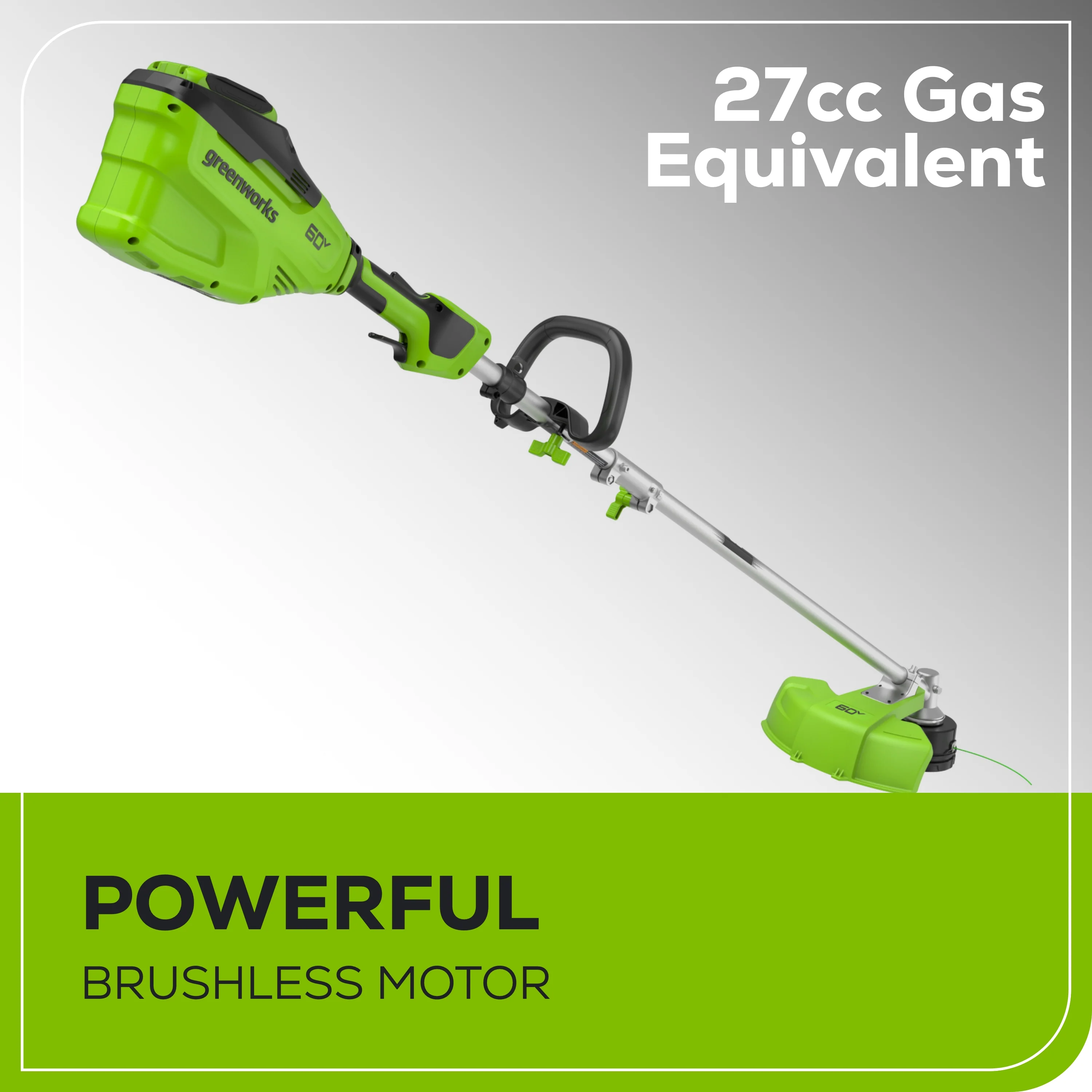 60V 16 Cordless Battery String Trimmer(Attachment Capable) w/ 4Ah Battery and 3A Charger