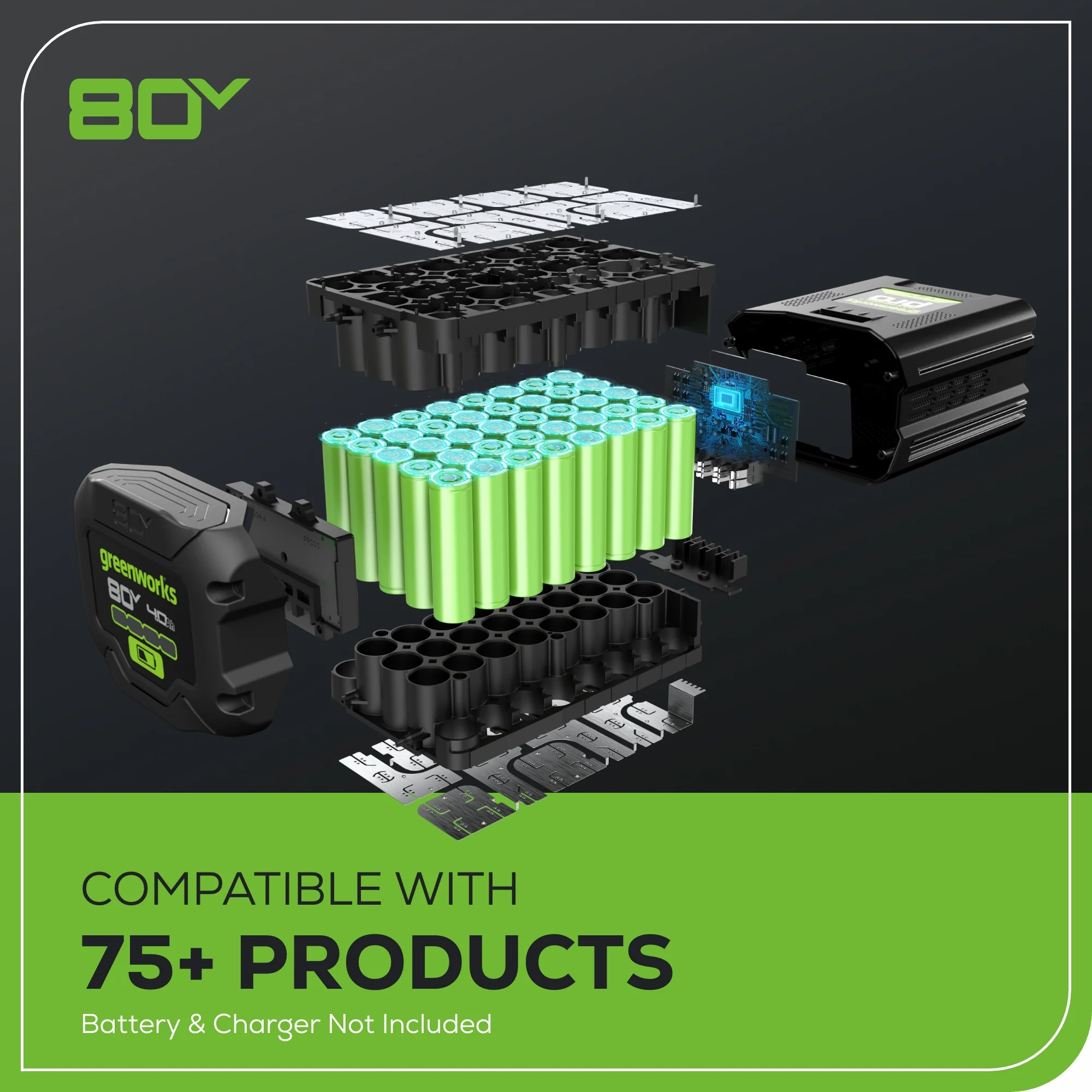 80V 10 Cordless Battery Pole Saw (Tool Only)