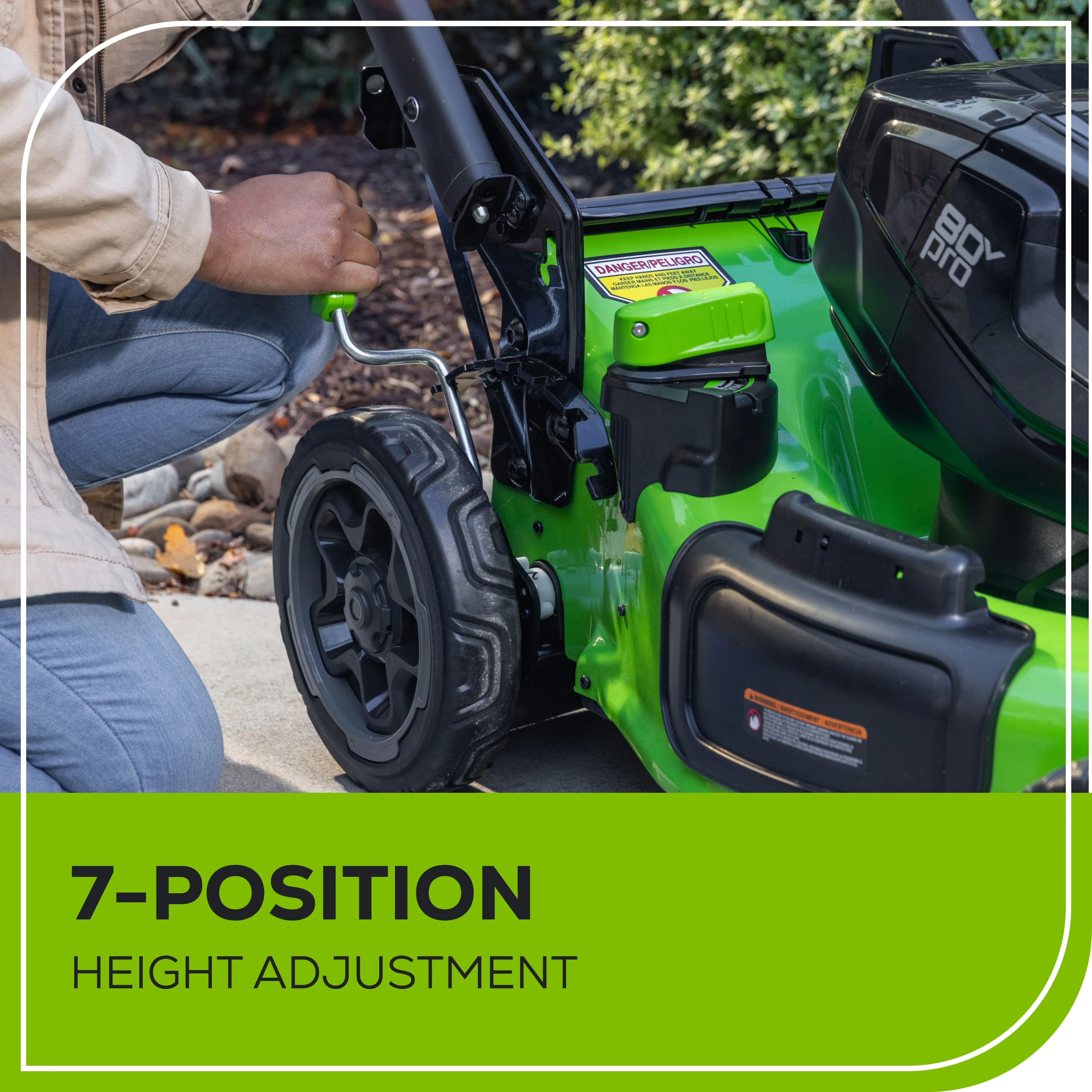 80V 22 Cordless Battery Dual Blade Self-Propelled Lawn Mower w/ (2) 4.0Ah Batteries & Rapid Charger