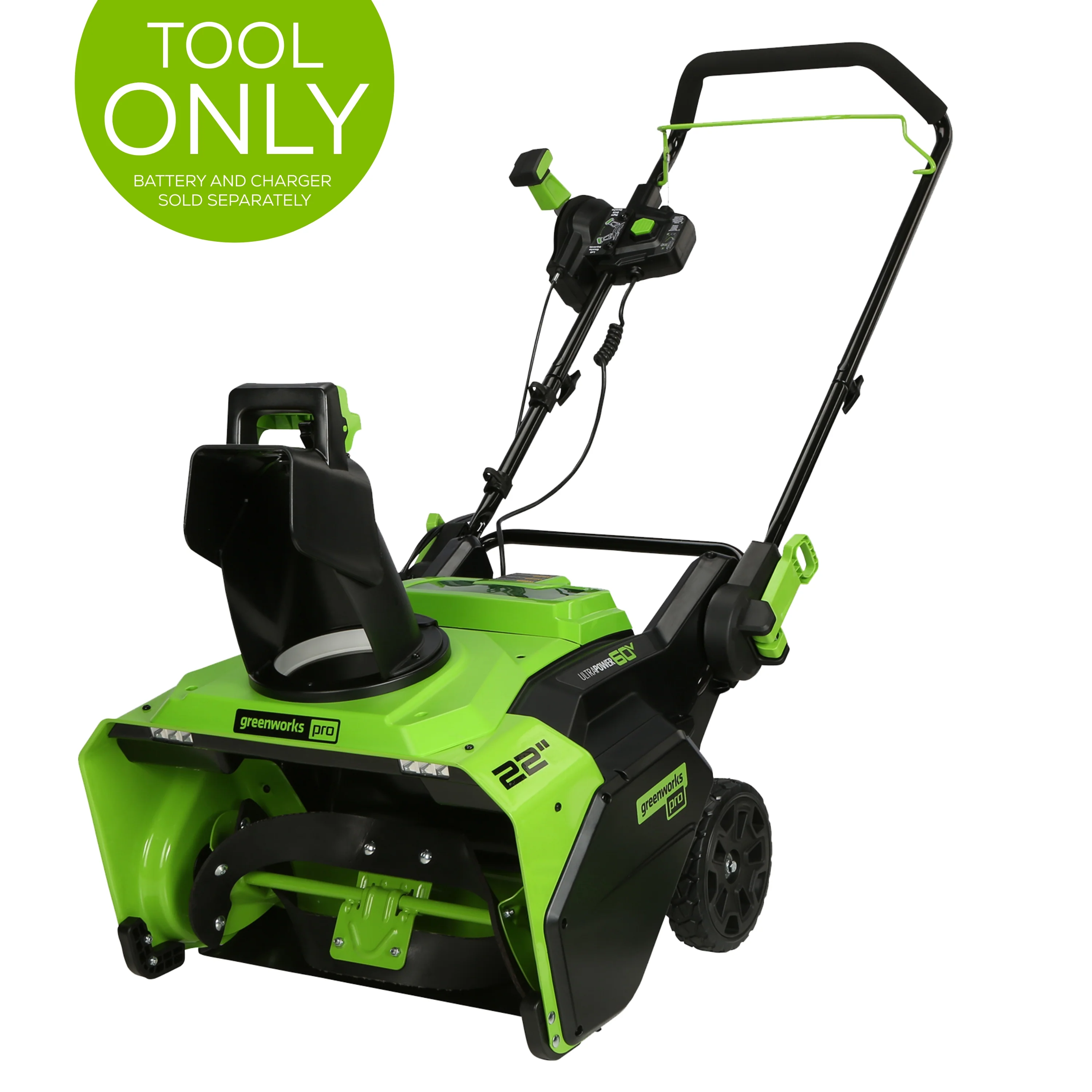 60V 22 Cordless Battery Single-Stage Snow Blower (Tool Only)