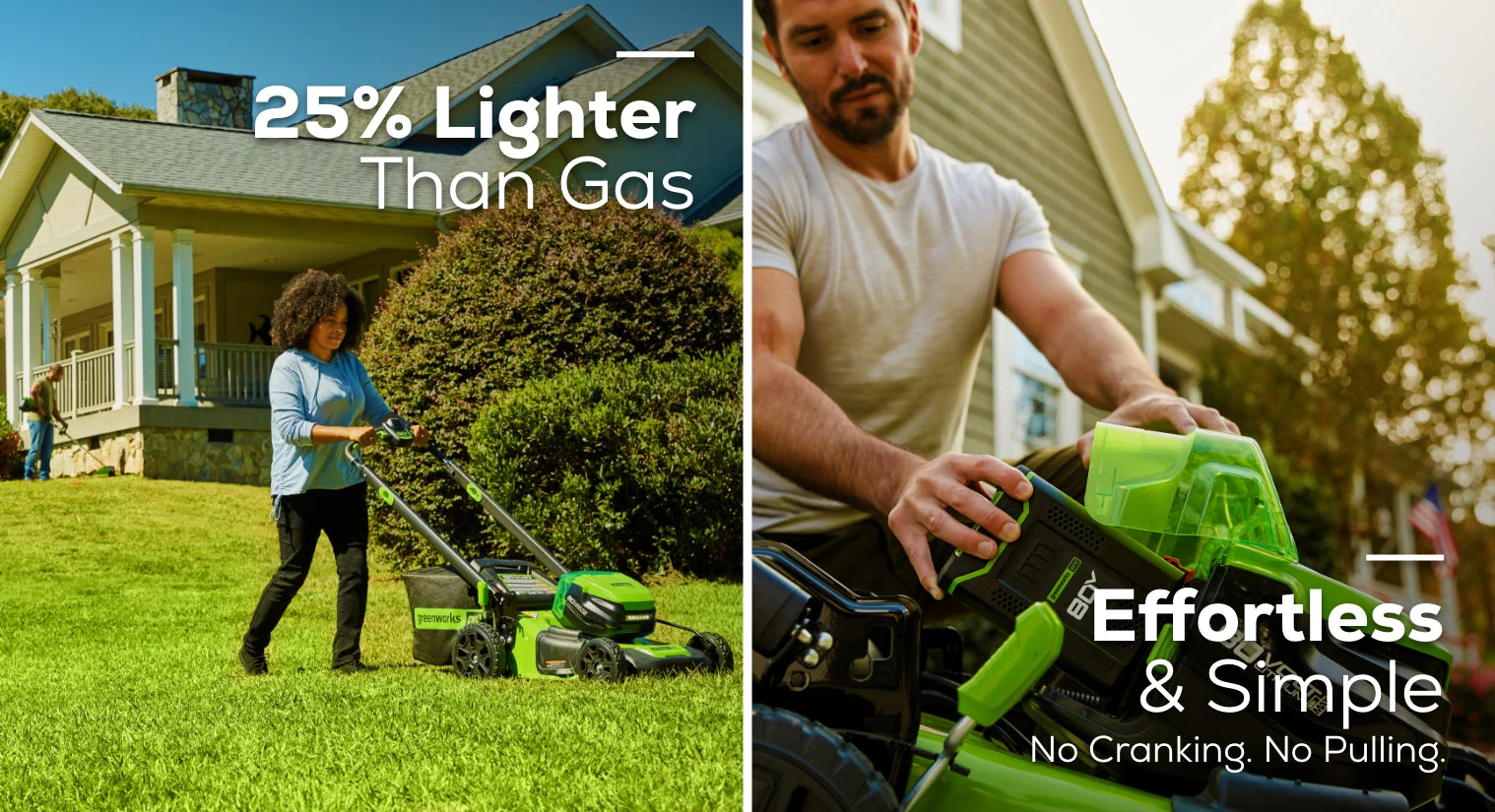 RENEWED 80V 21 Cordless Battery 4-in-1 Self-Propelled Lawn Mower w/ 4.0Ah, 2.0Ah Battery & Rapid Charger