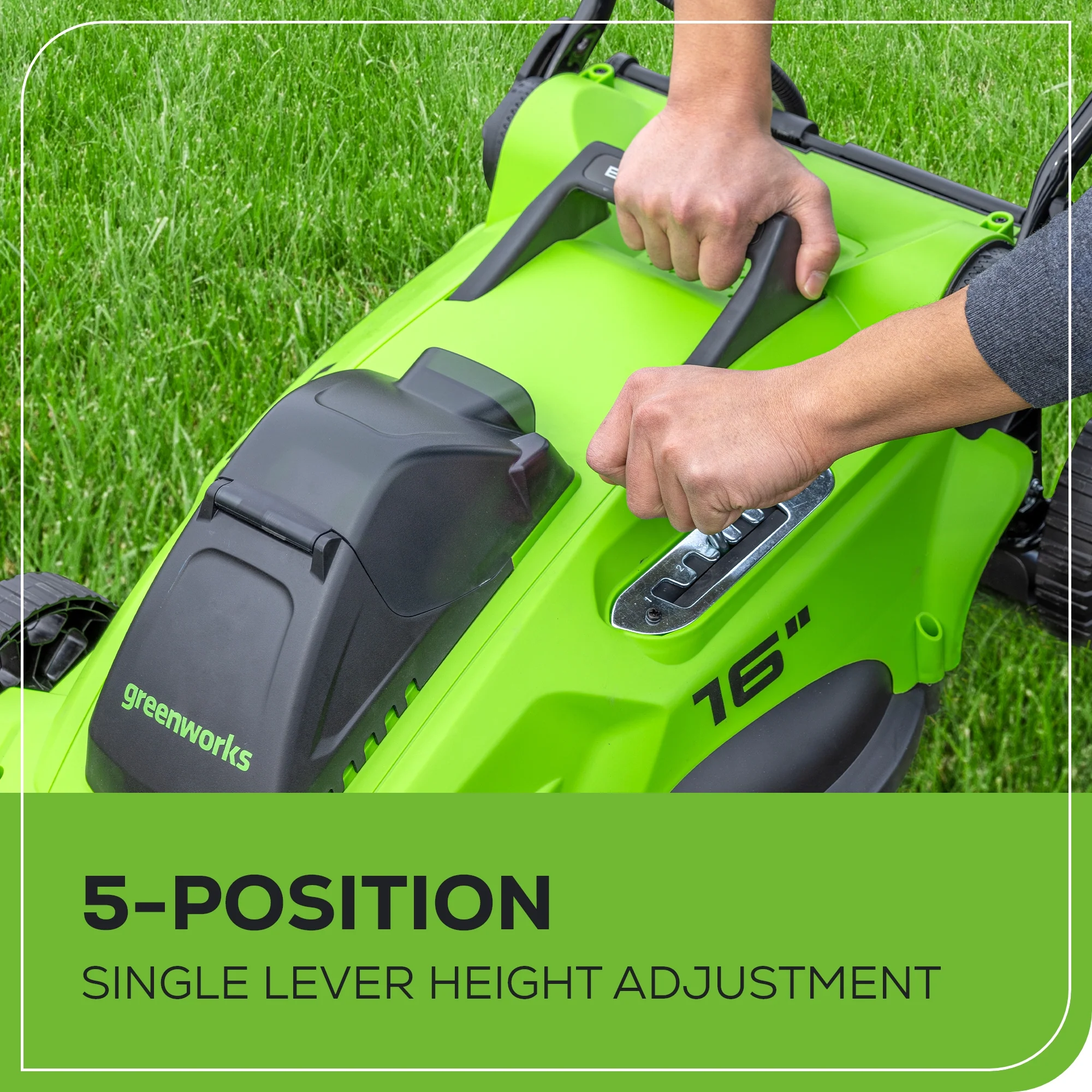 40V 16 Cordless Battery Brushless Push Lawn Mower & 350 CFM Blower Combo Kit w/ 4.0Ah Battery & Charger